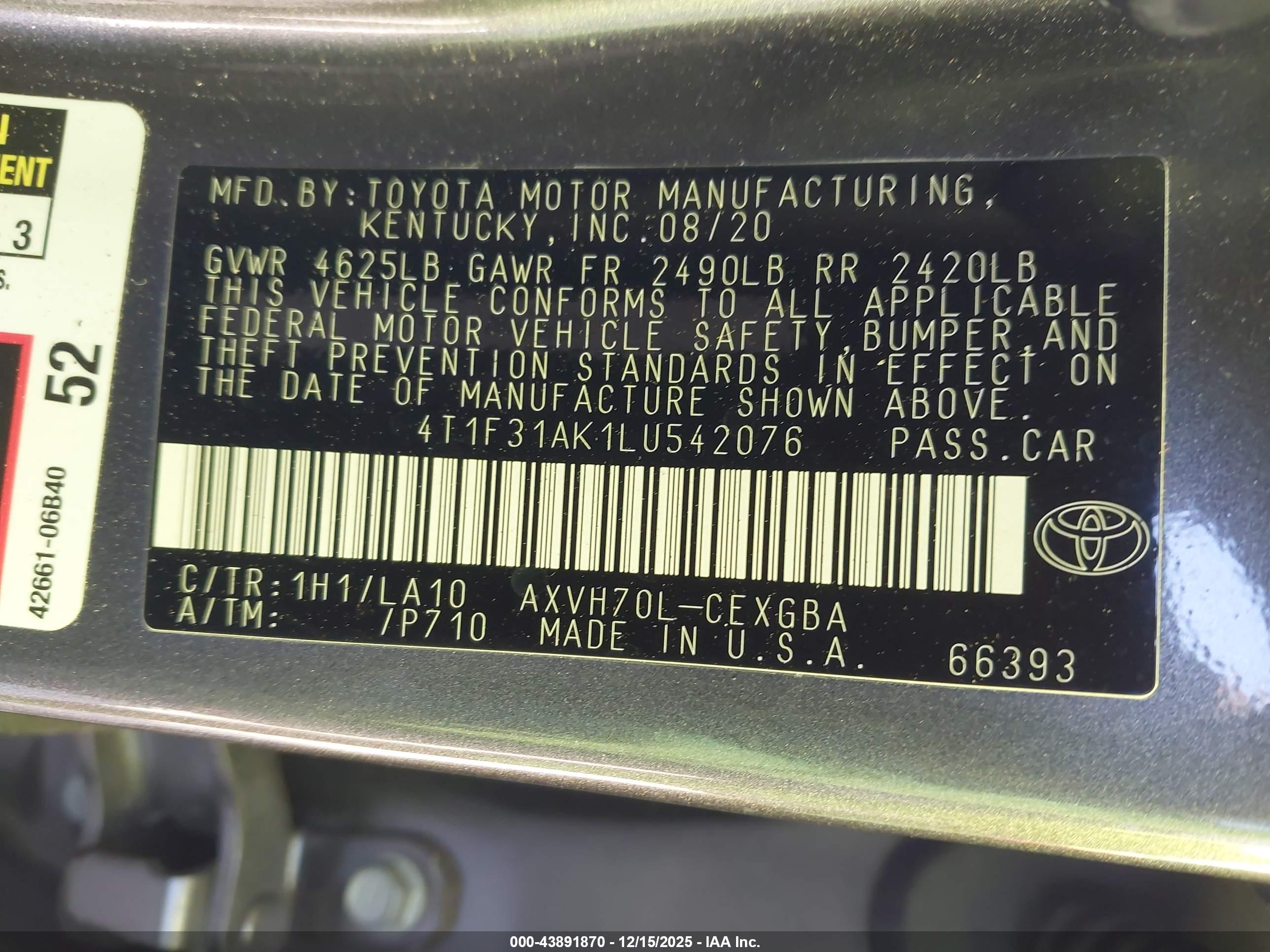 TOYOTA CAMRY image 9
