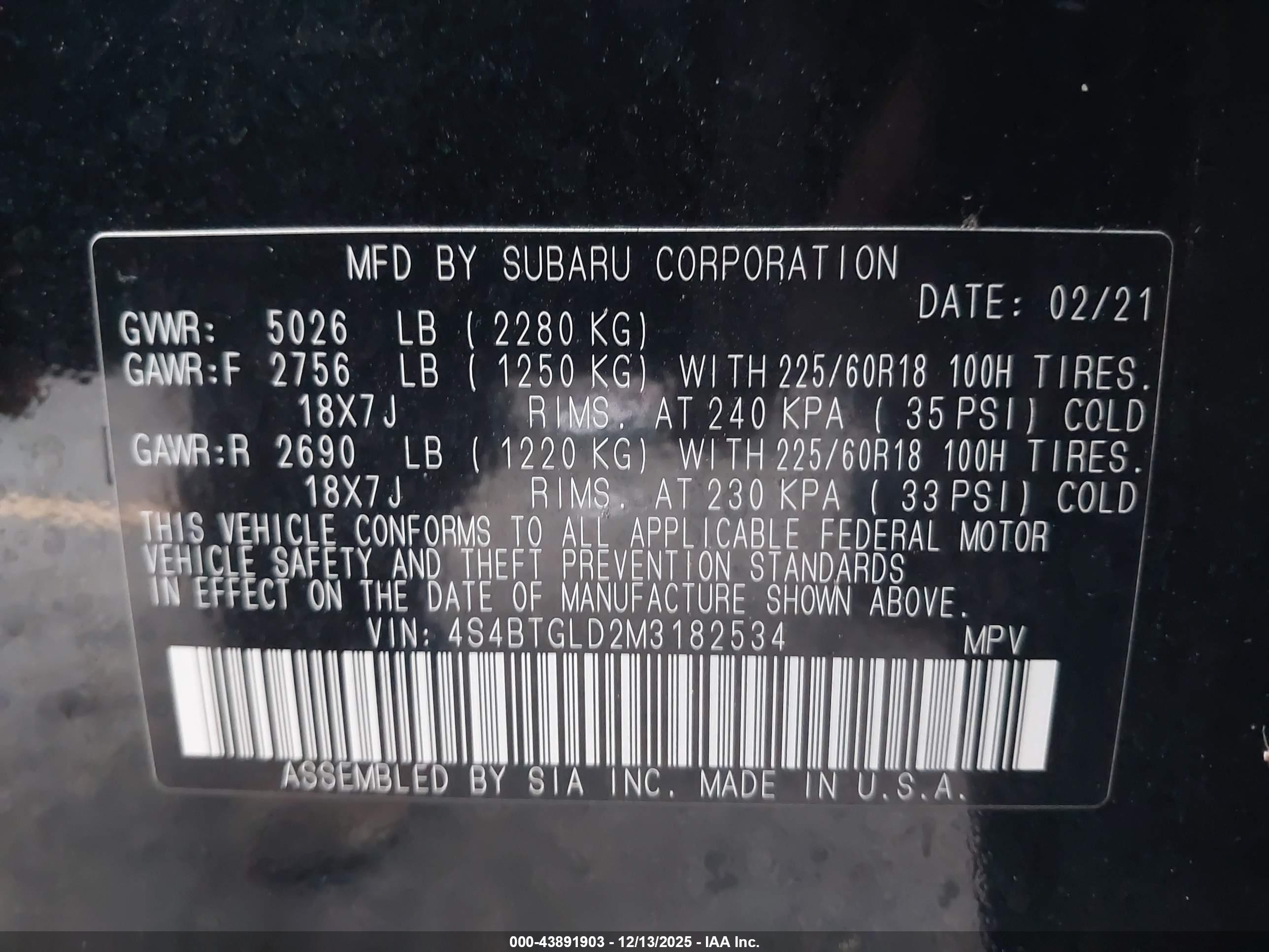 SUBARU OUTBACK image 9
