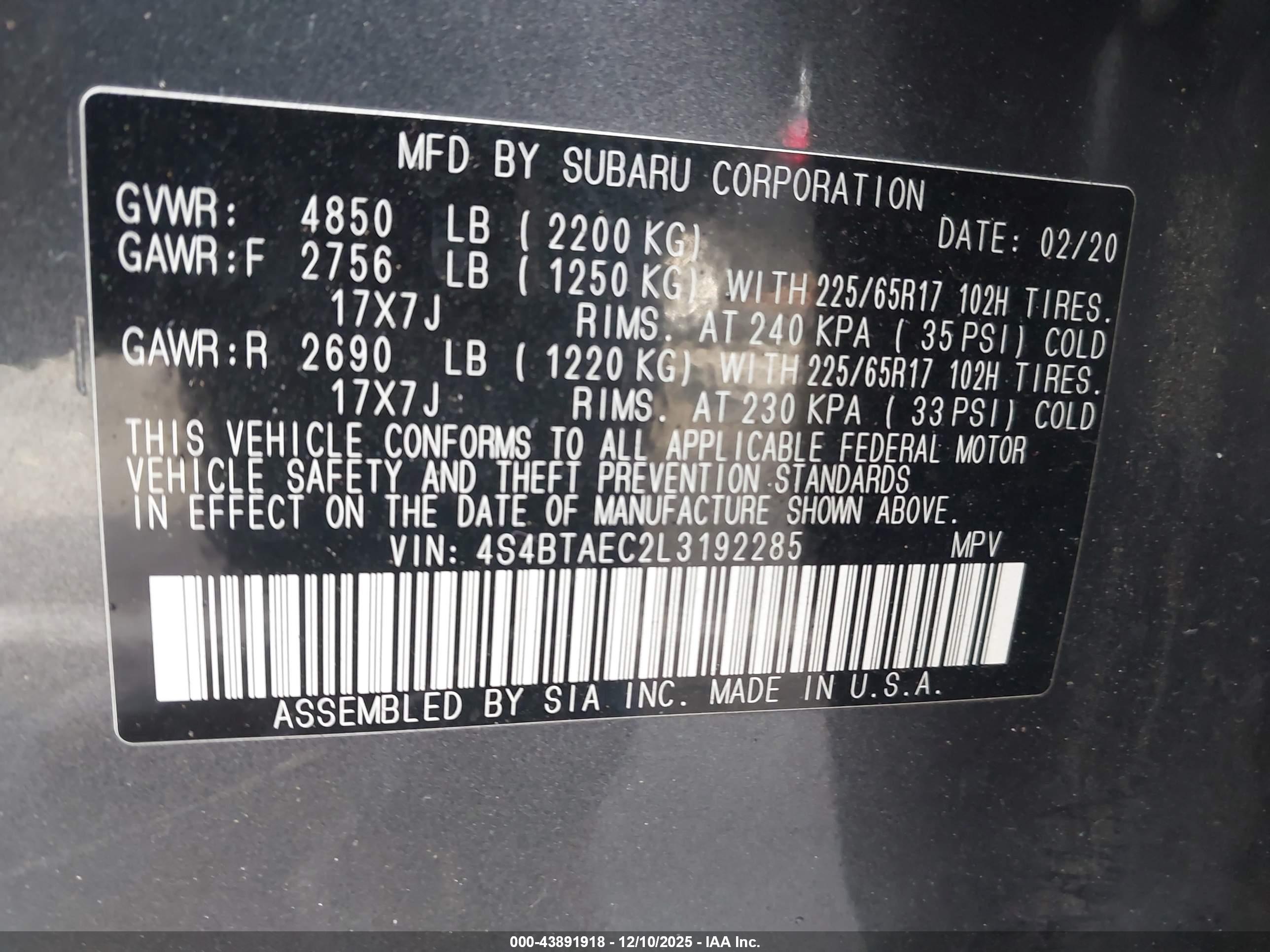 SUBARU OUTBACK image 9