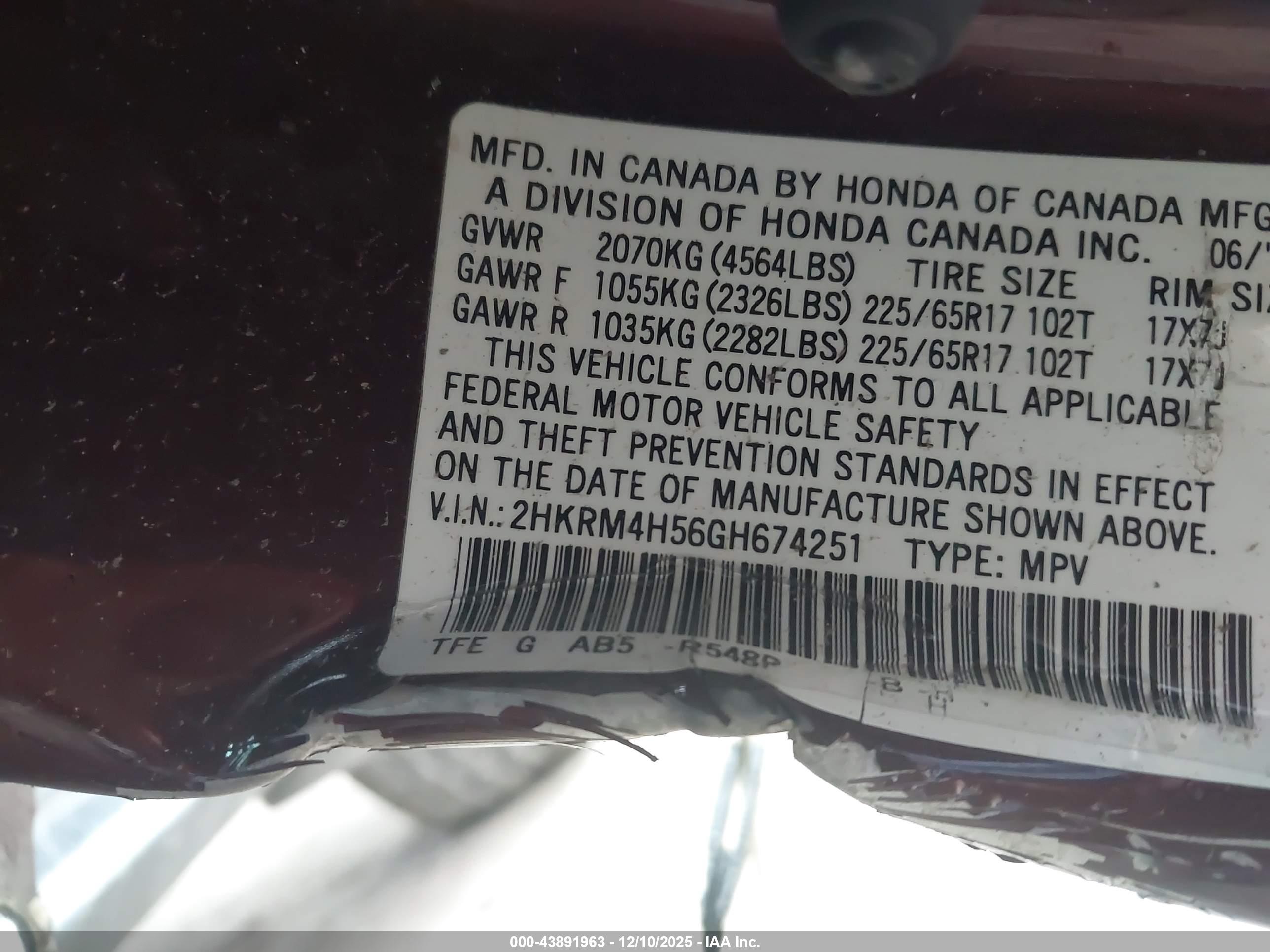 HONDA CR-V image 9