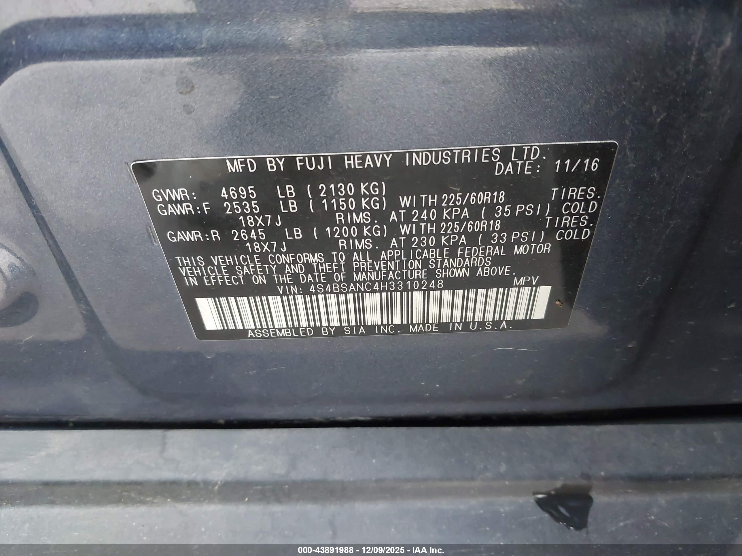 SUBARU OUTBACK image 9