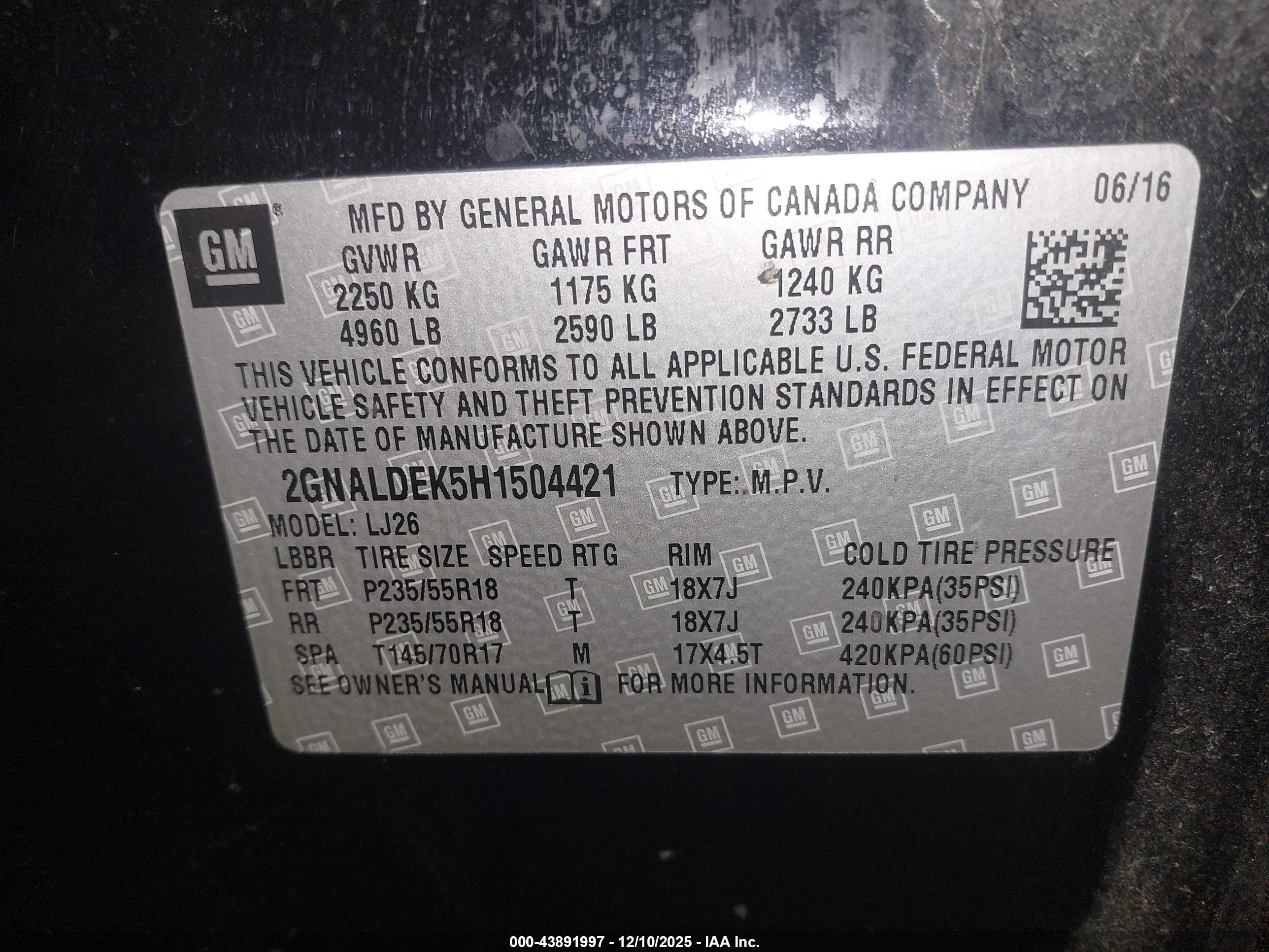CHEVROLET EQUINOX image 9
