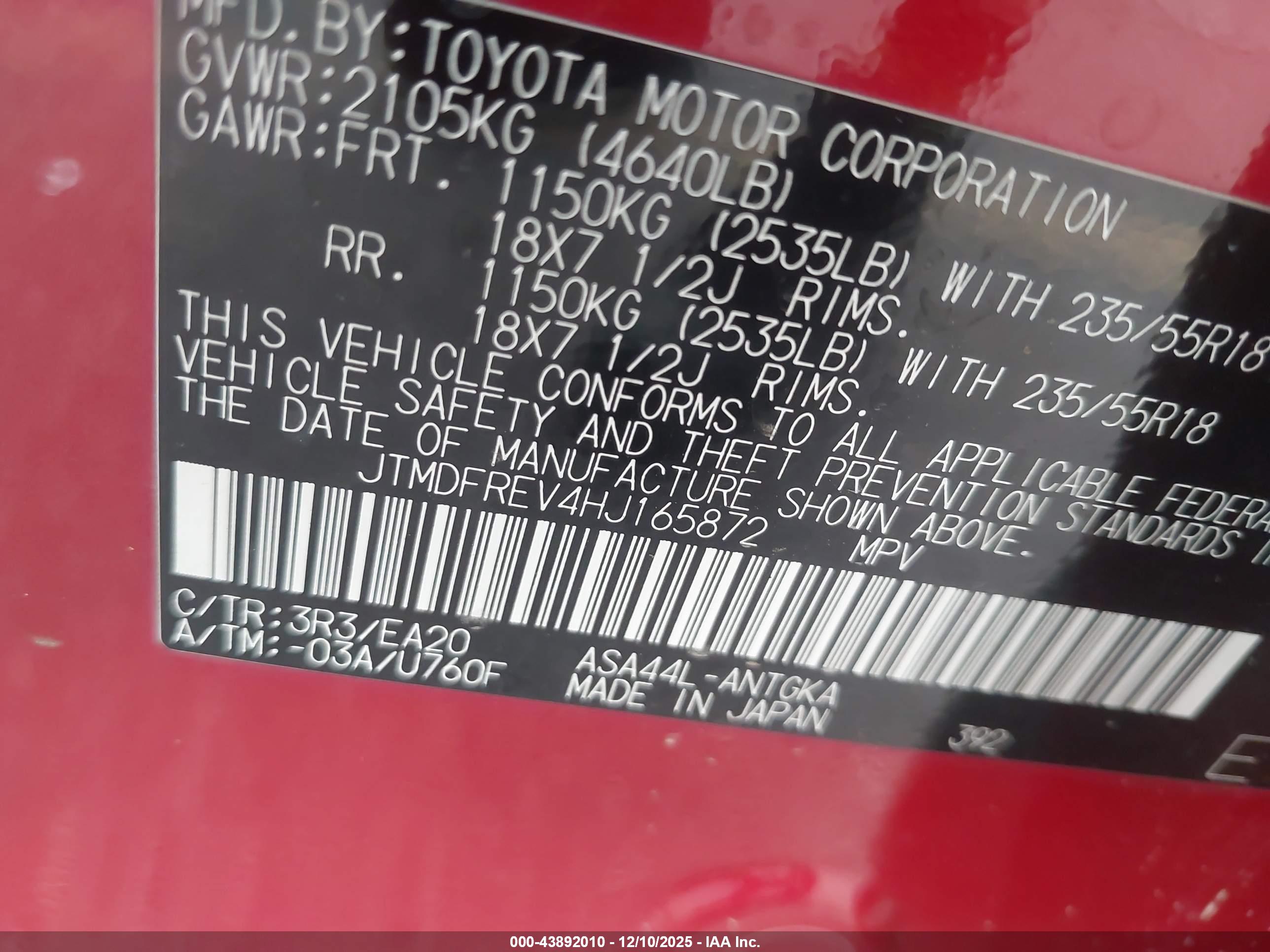 TOYOTA RAV4 image 9