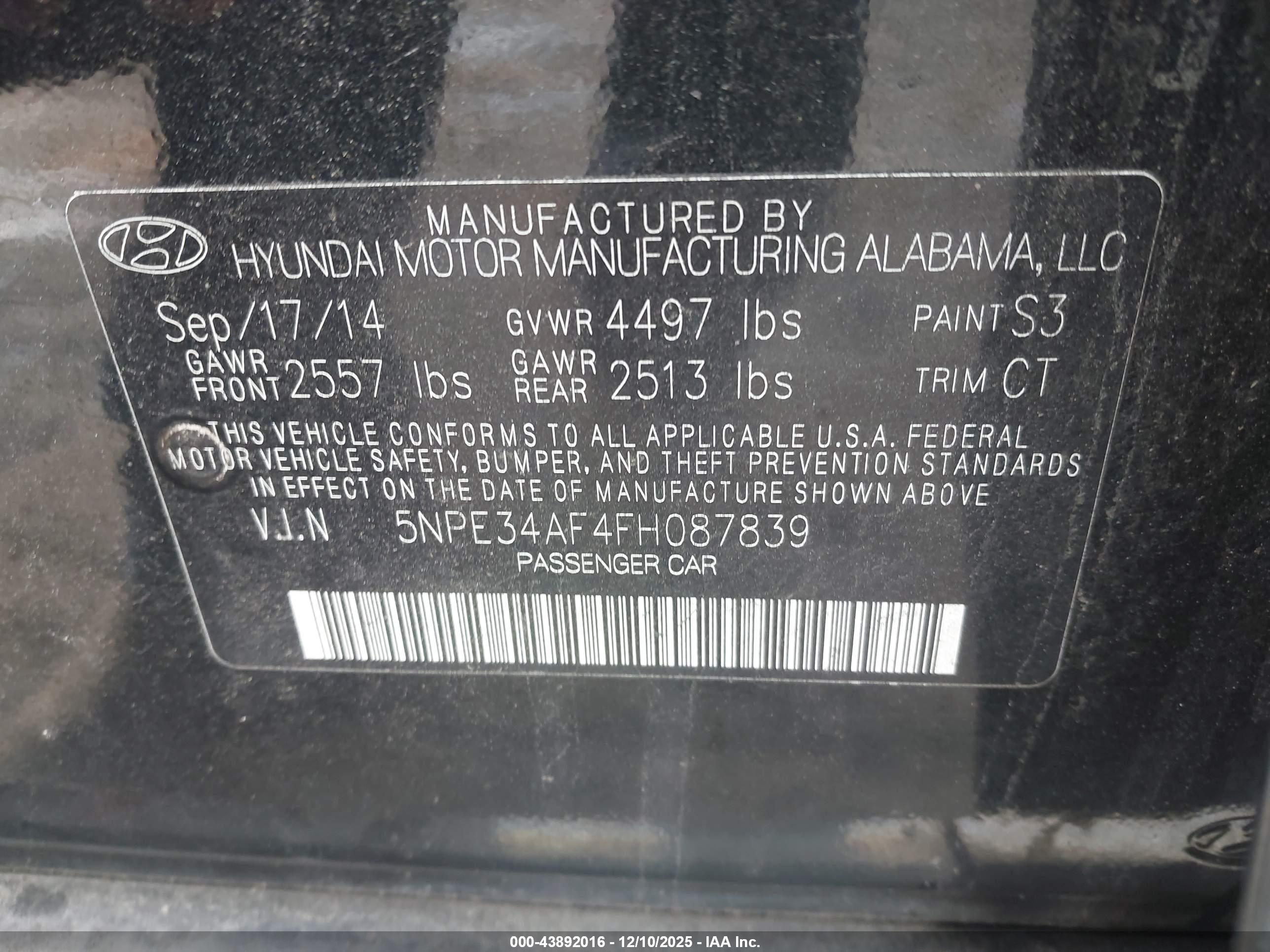 HYUNDAI SONATA image 9