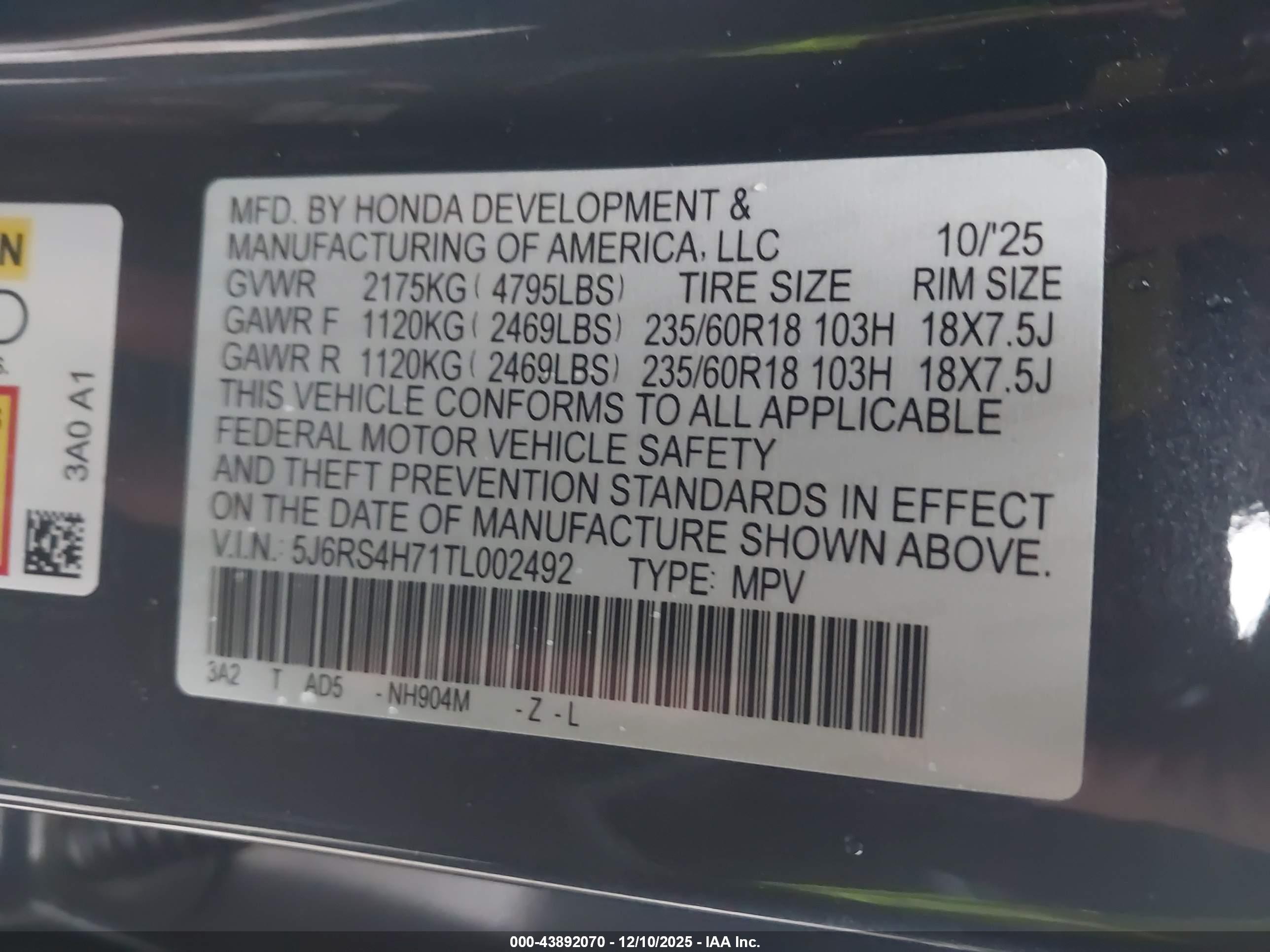 HONDA CR-V image 9
