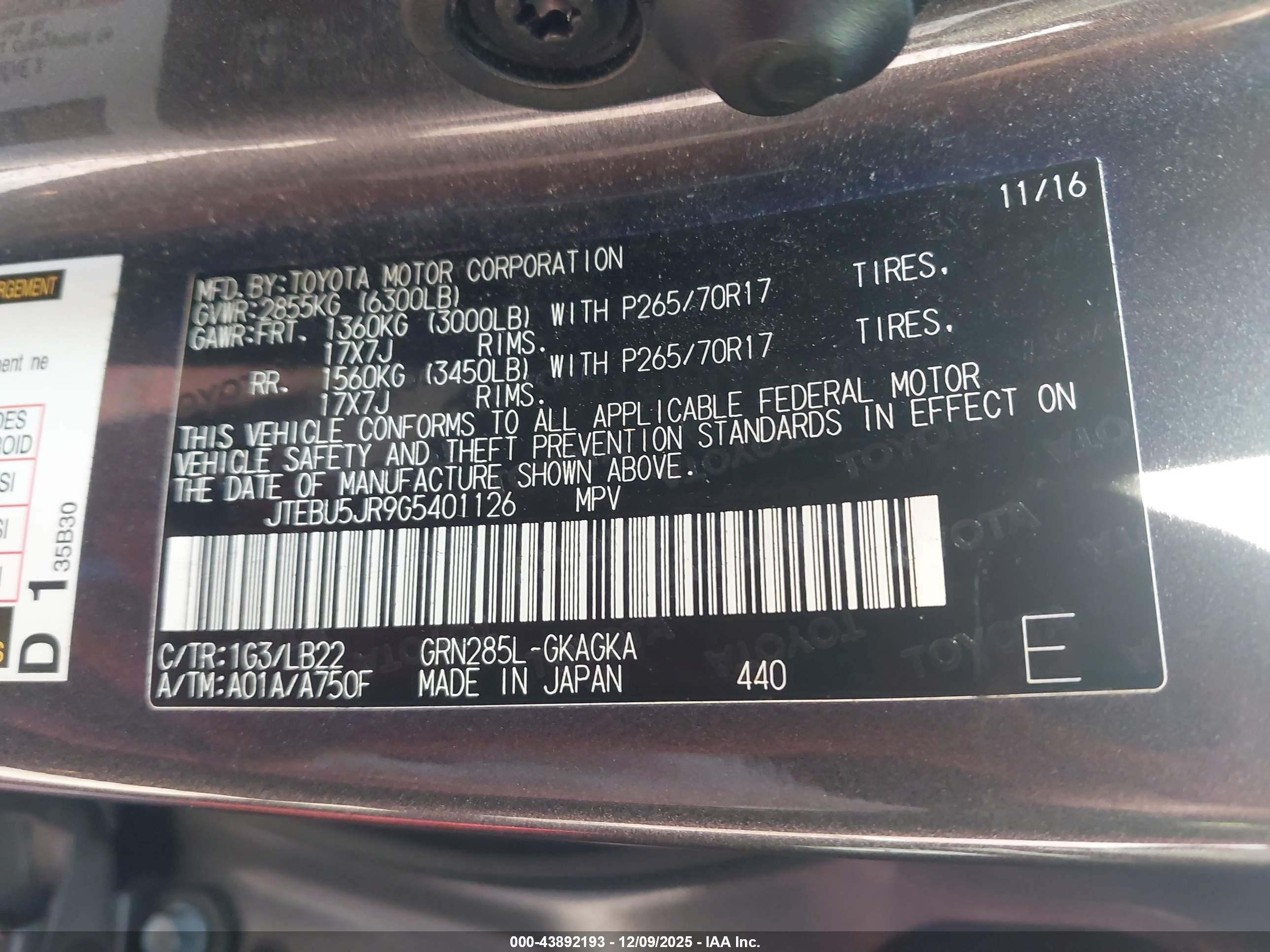 TOYOTA 4RUNNER image 9