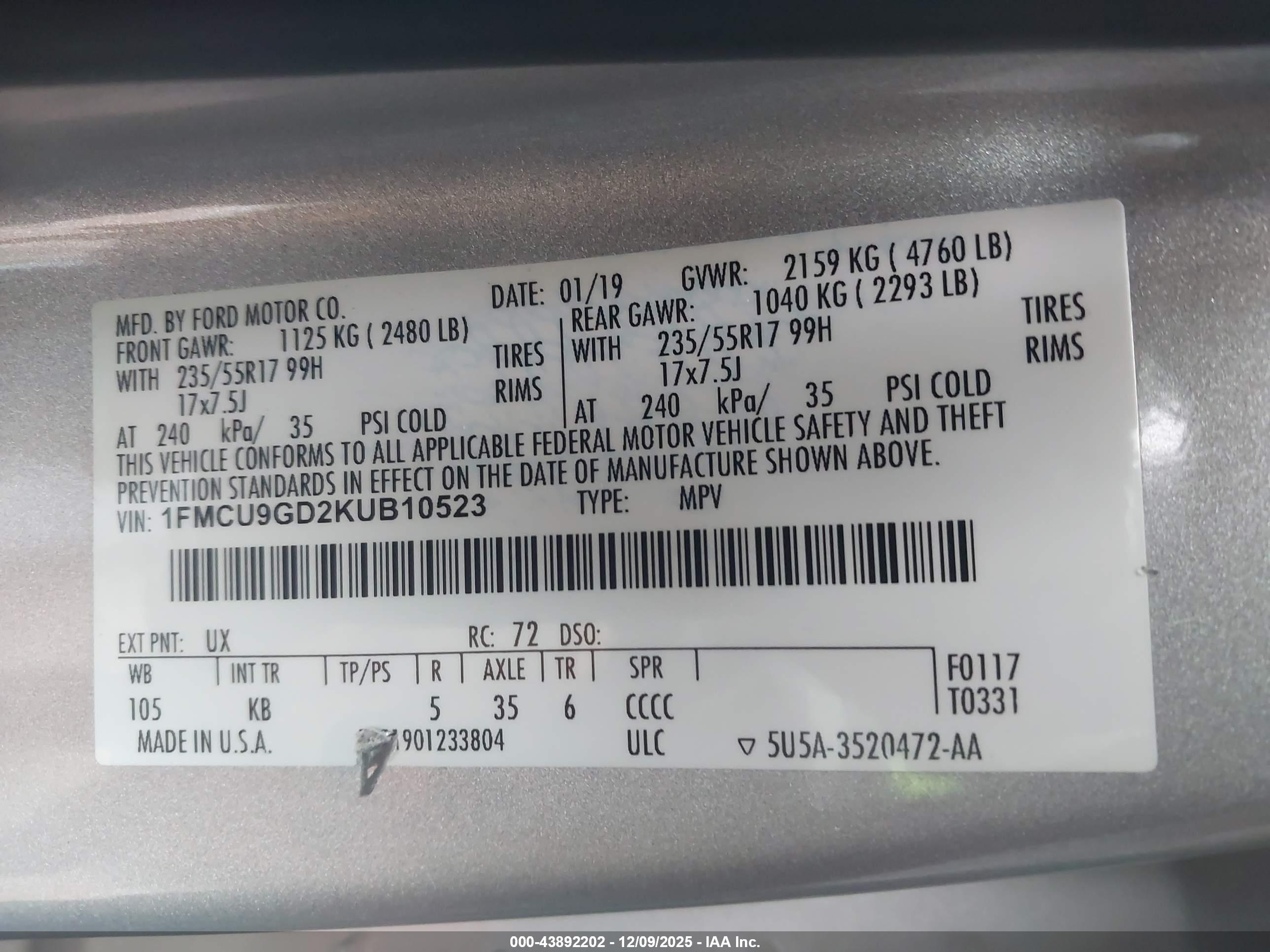 FORD ESCAPE image 9