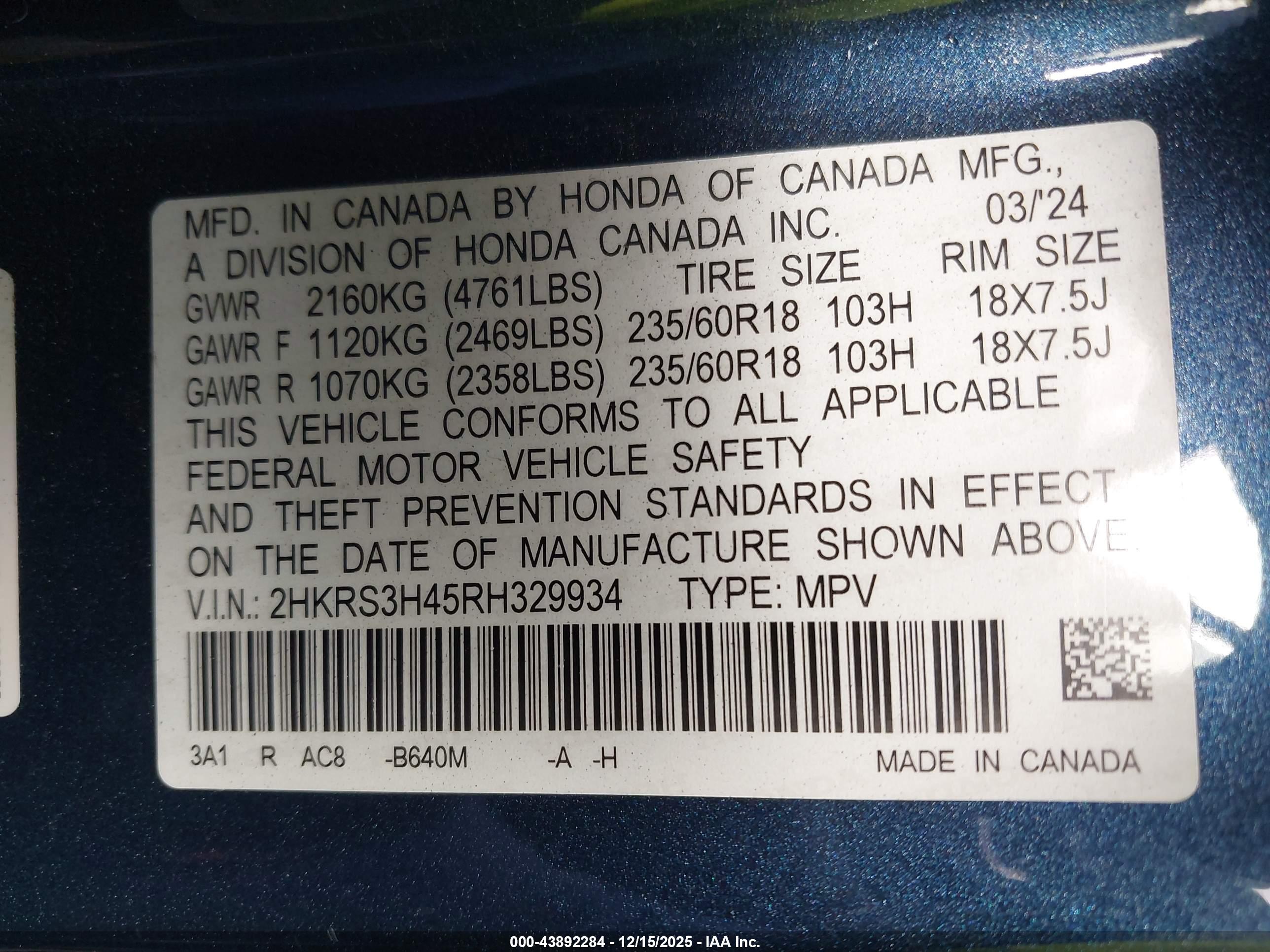 HONDA CR-V image 9