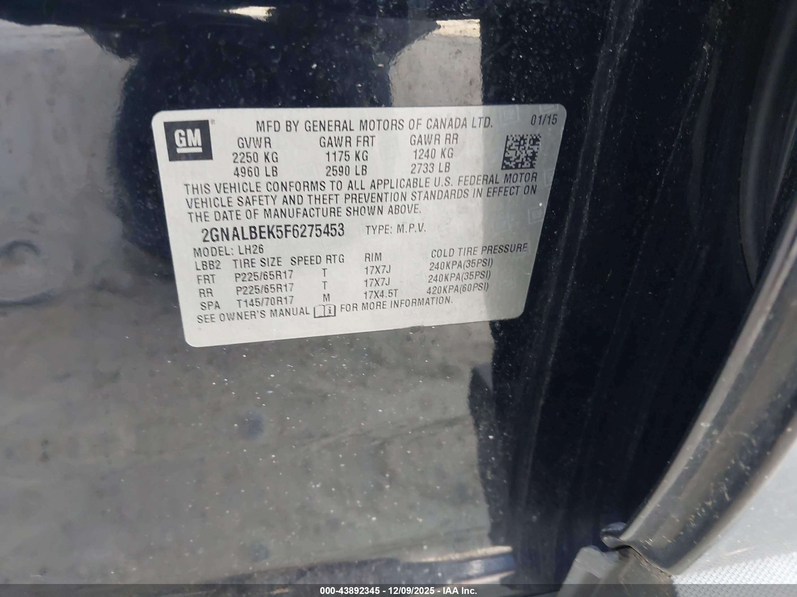 CHEVROLET EQUINOX image 9