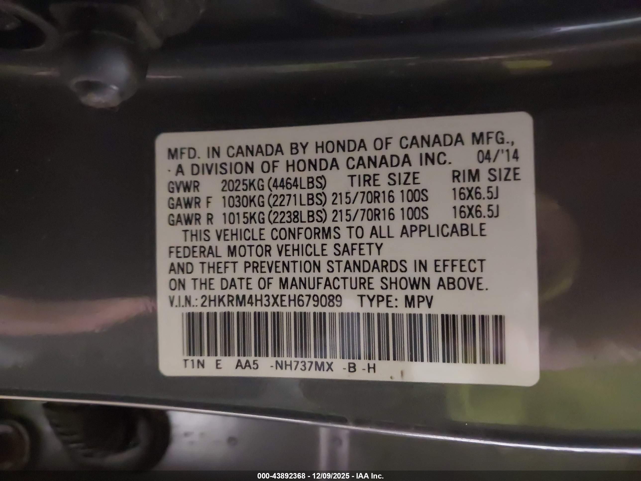 HONDA CR-V image 9