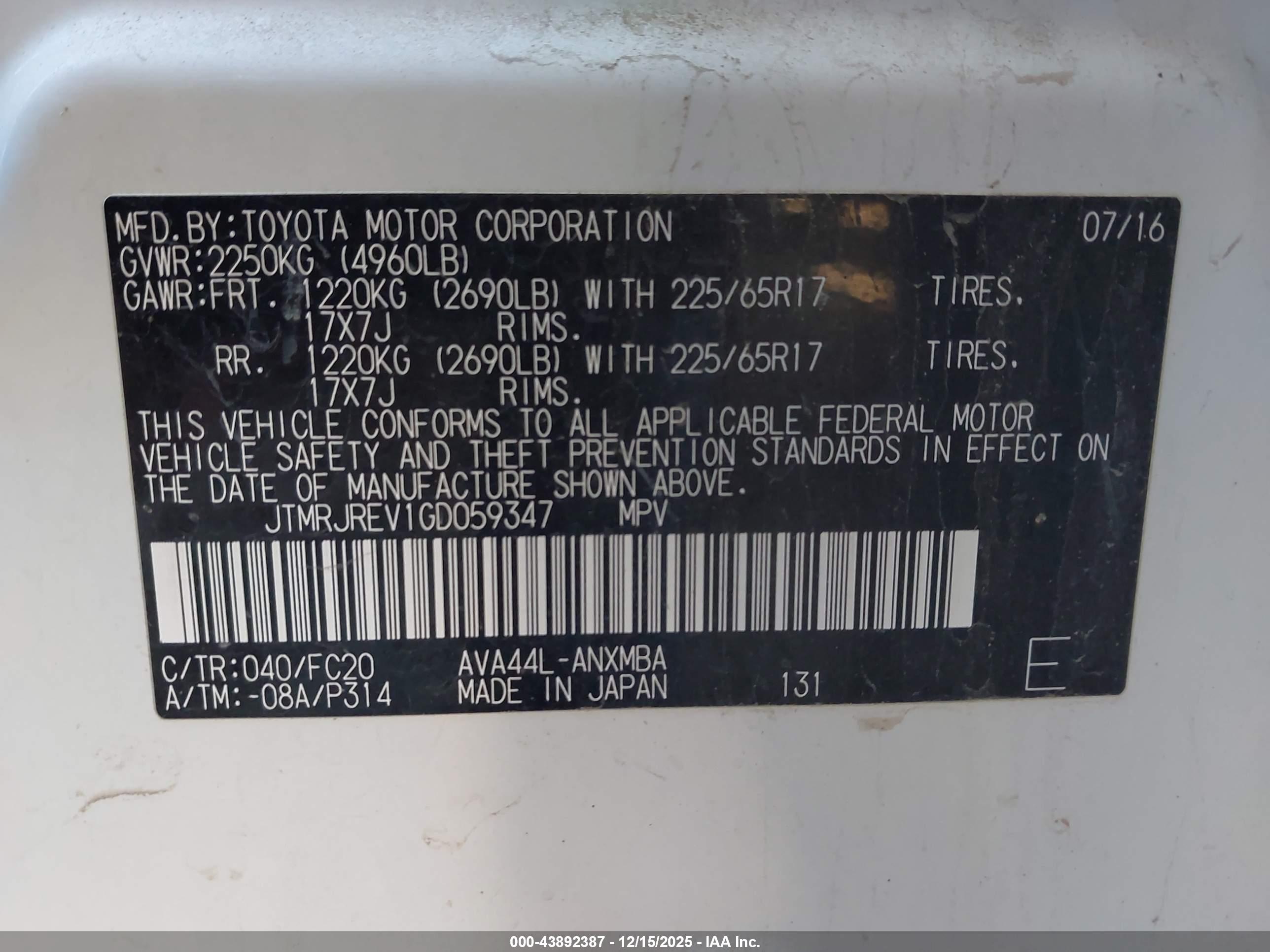TOYOTA RAV4 image 9