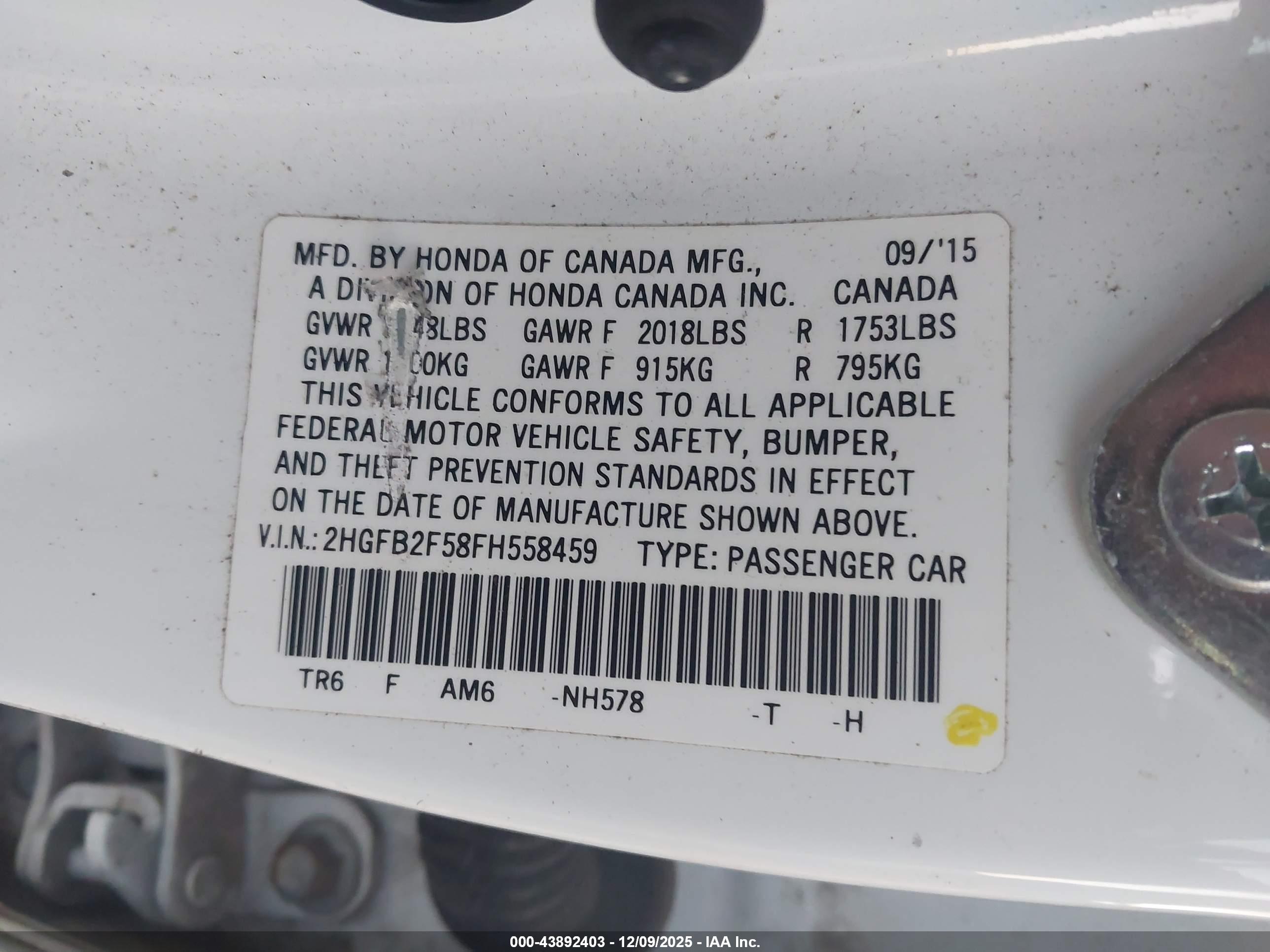 HONDA CIVIC image 9