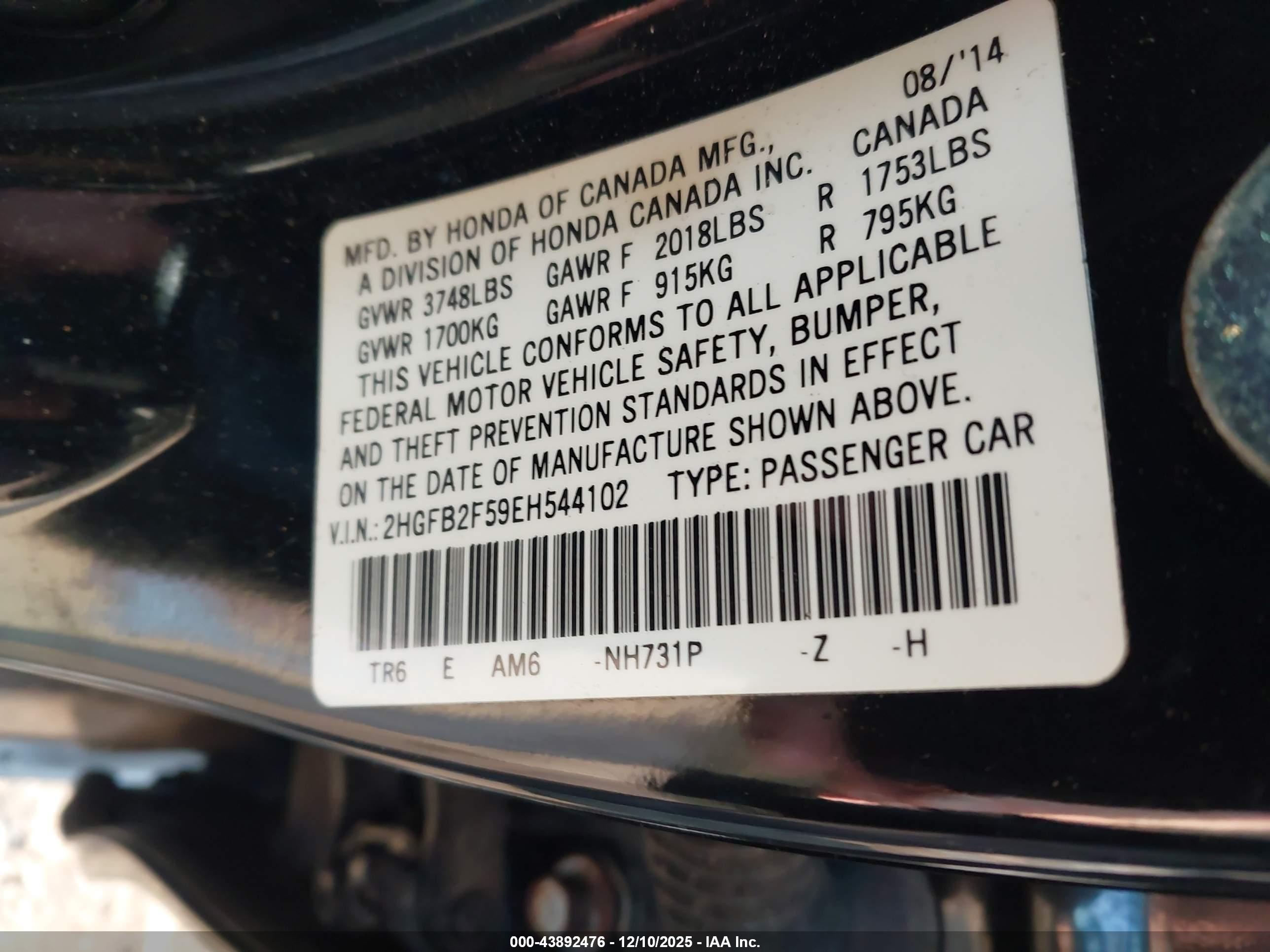 HONDA CIVIC image 9