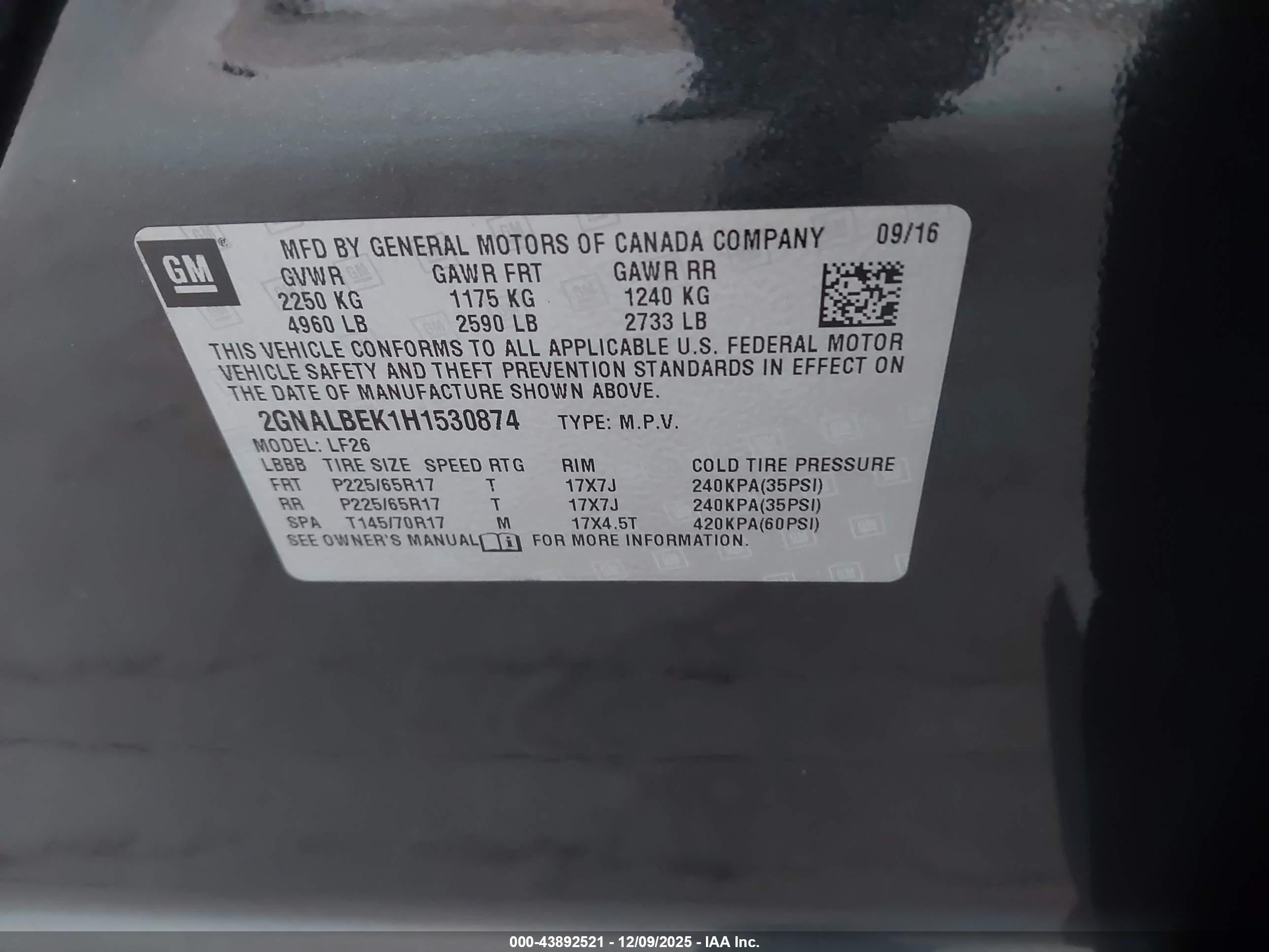 CHEVROLET EQUINOX image 9