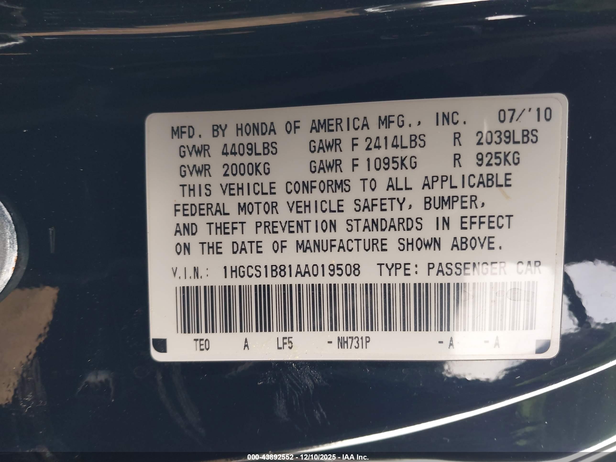HONDA ACCORD image 9