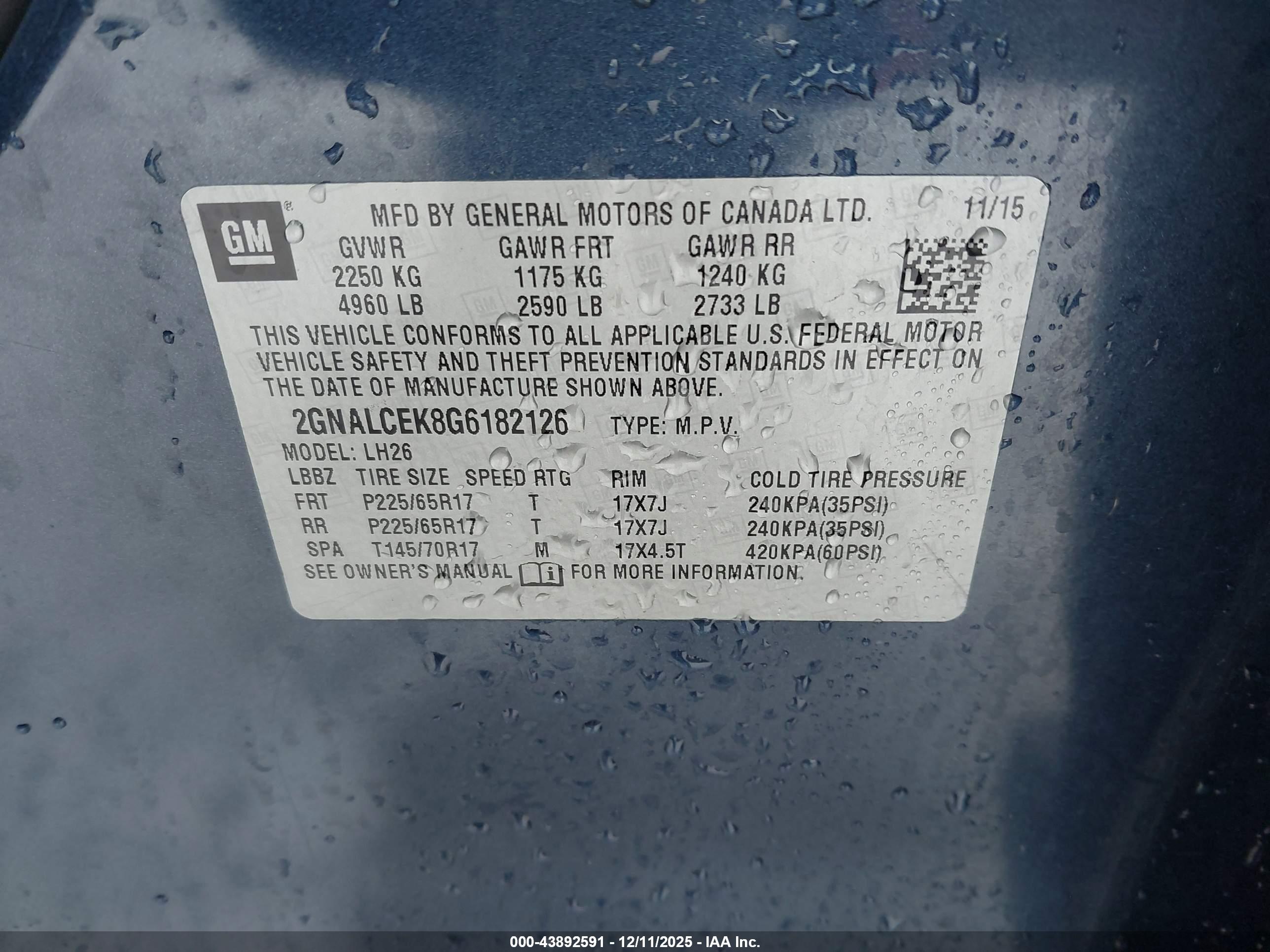 CHEVROLET EQUINOX image 9