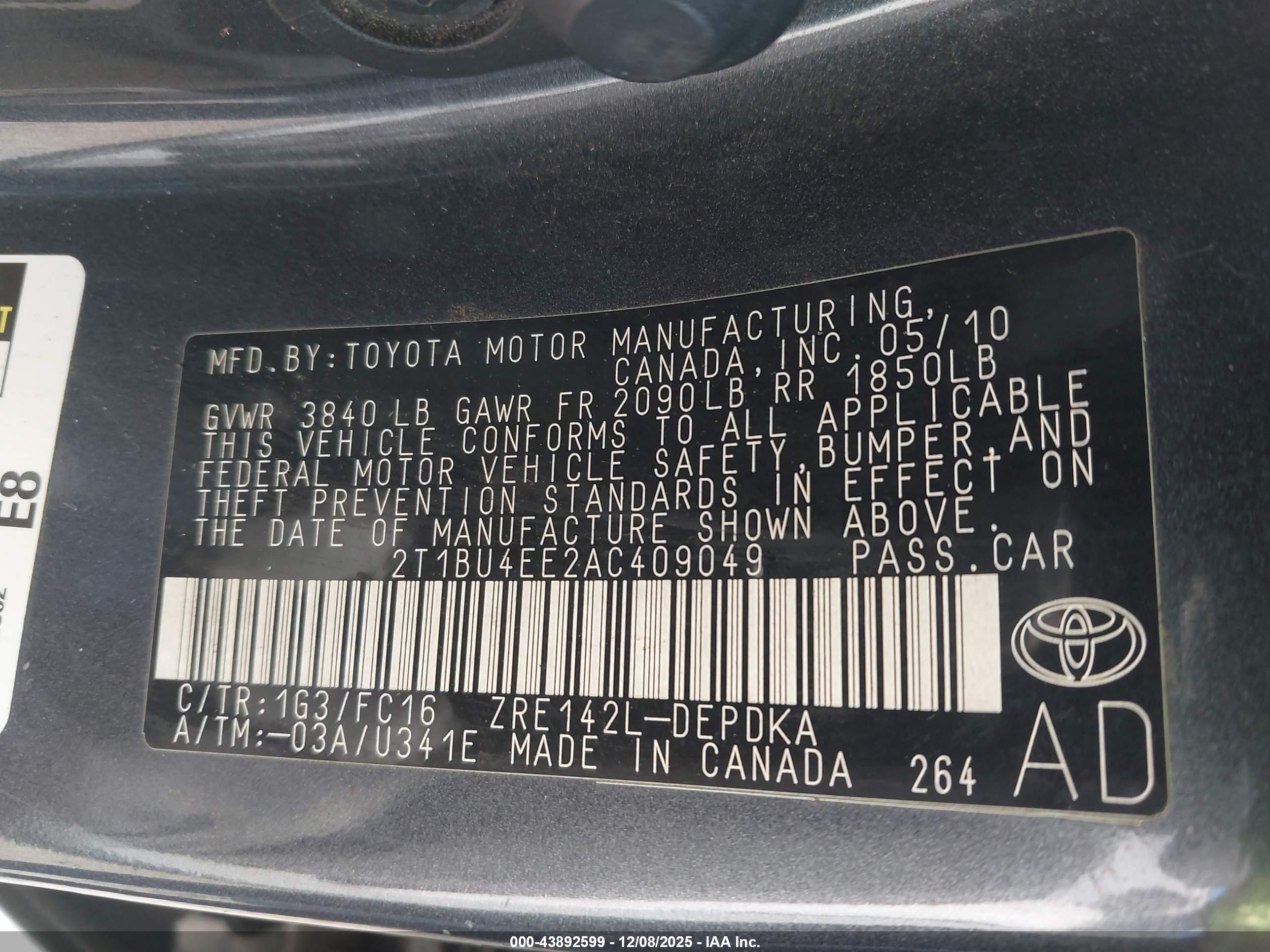 TOYOTA COROLLA image 9