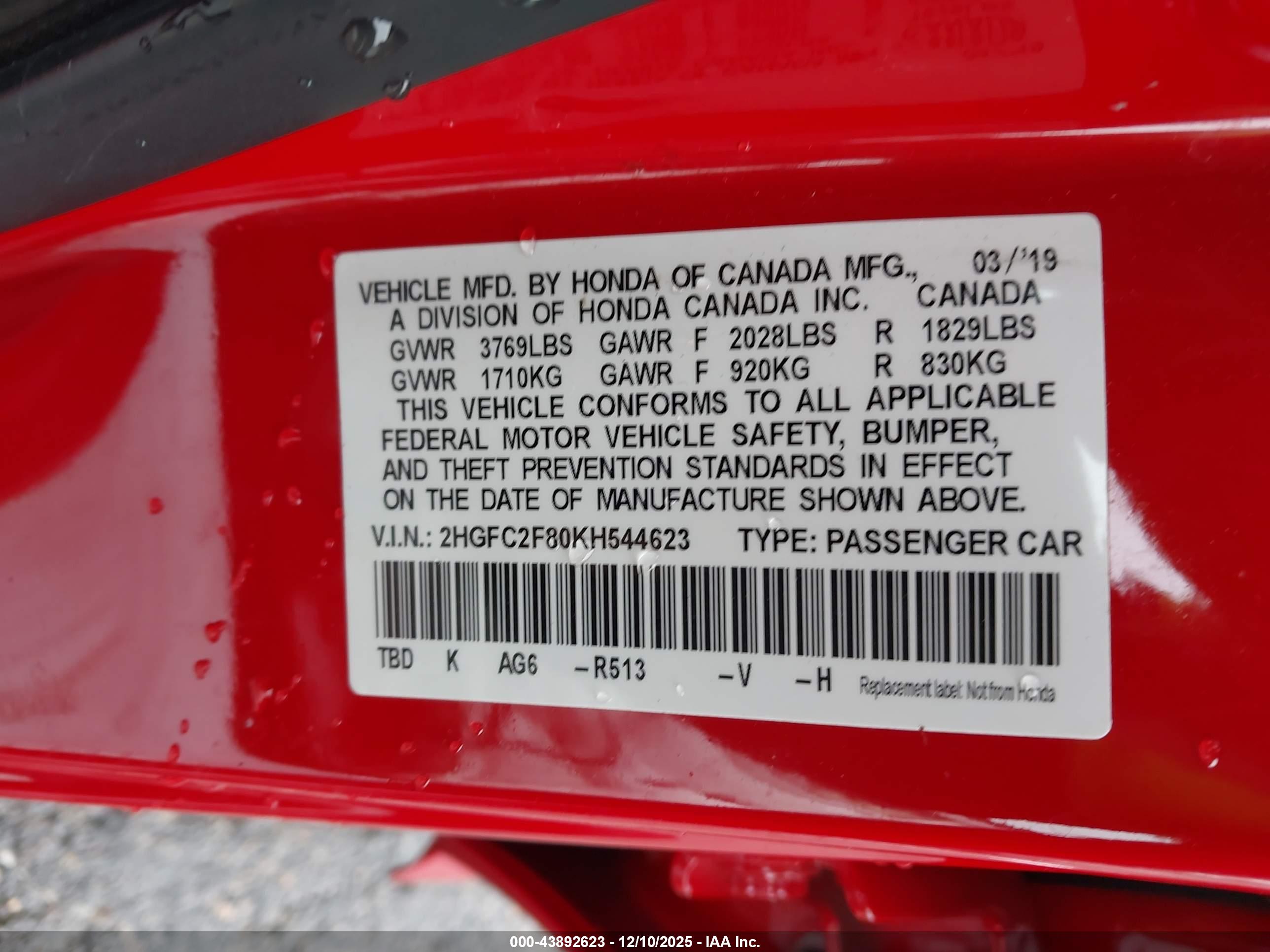 HONDA CIVIC image 9