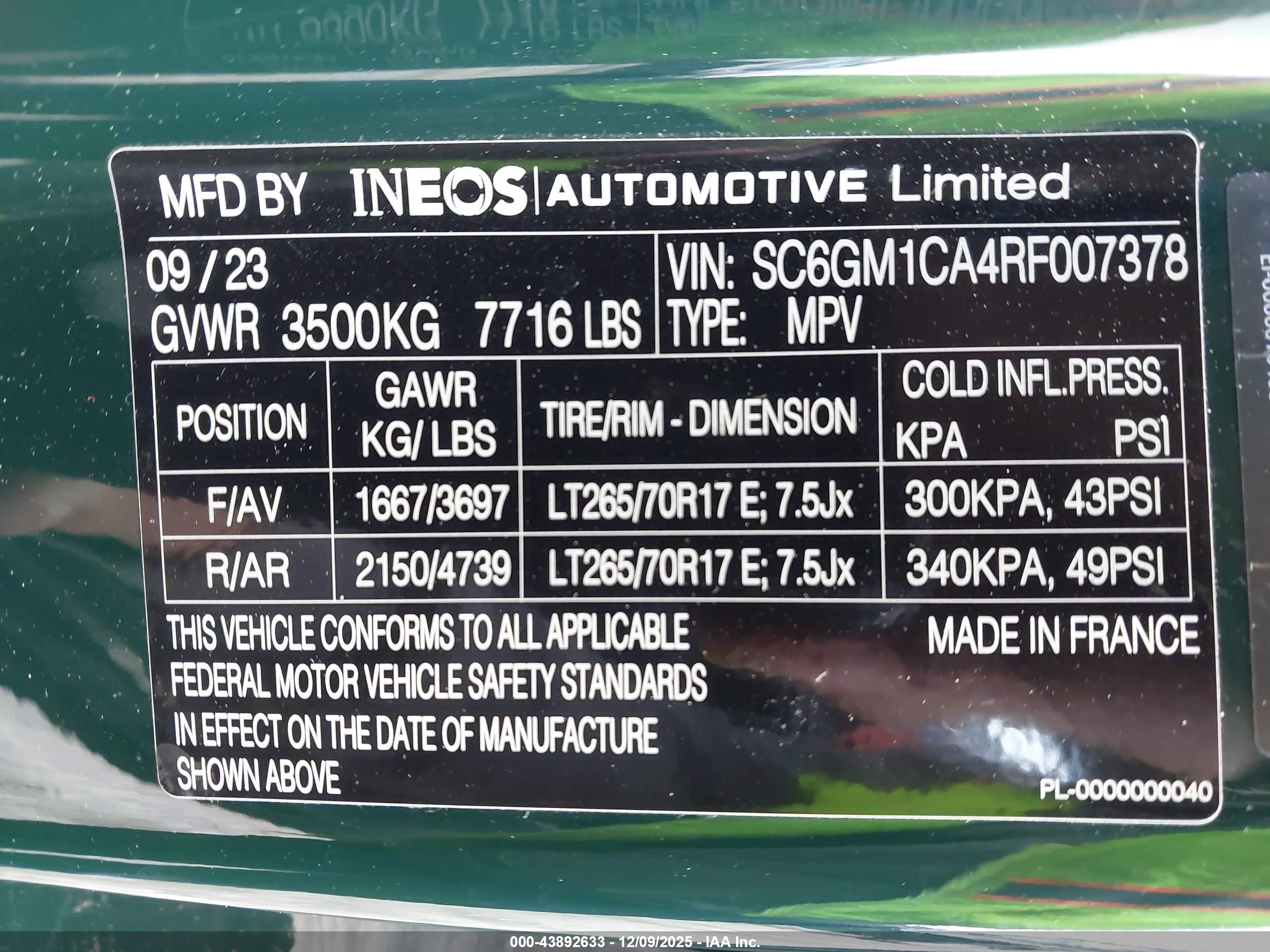 INEOS GRENADIER image 9