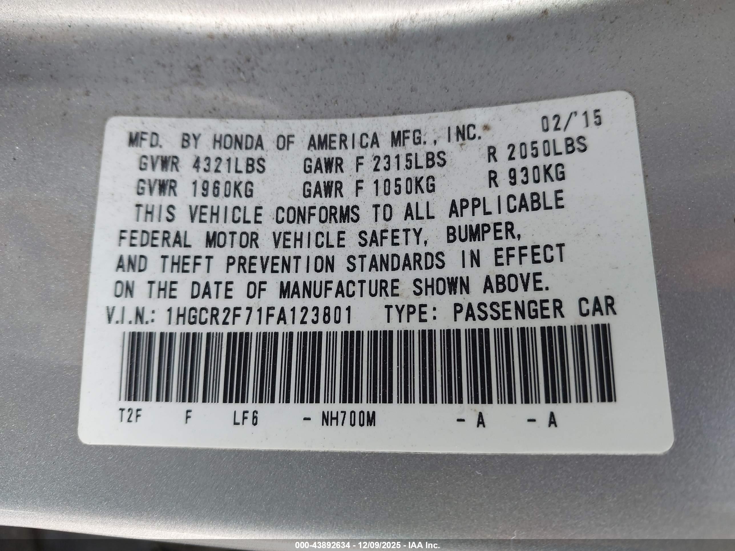 HONDA ACCORD image 9