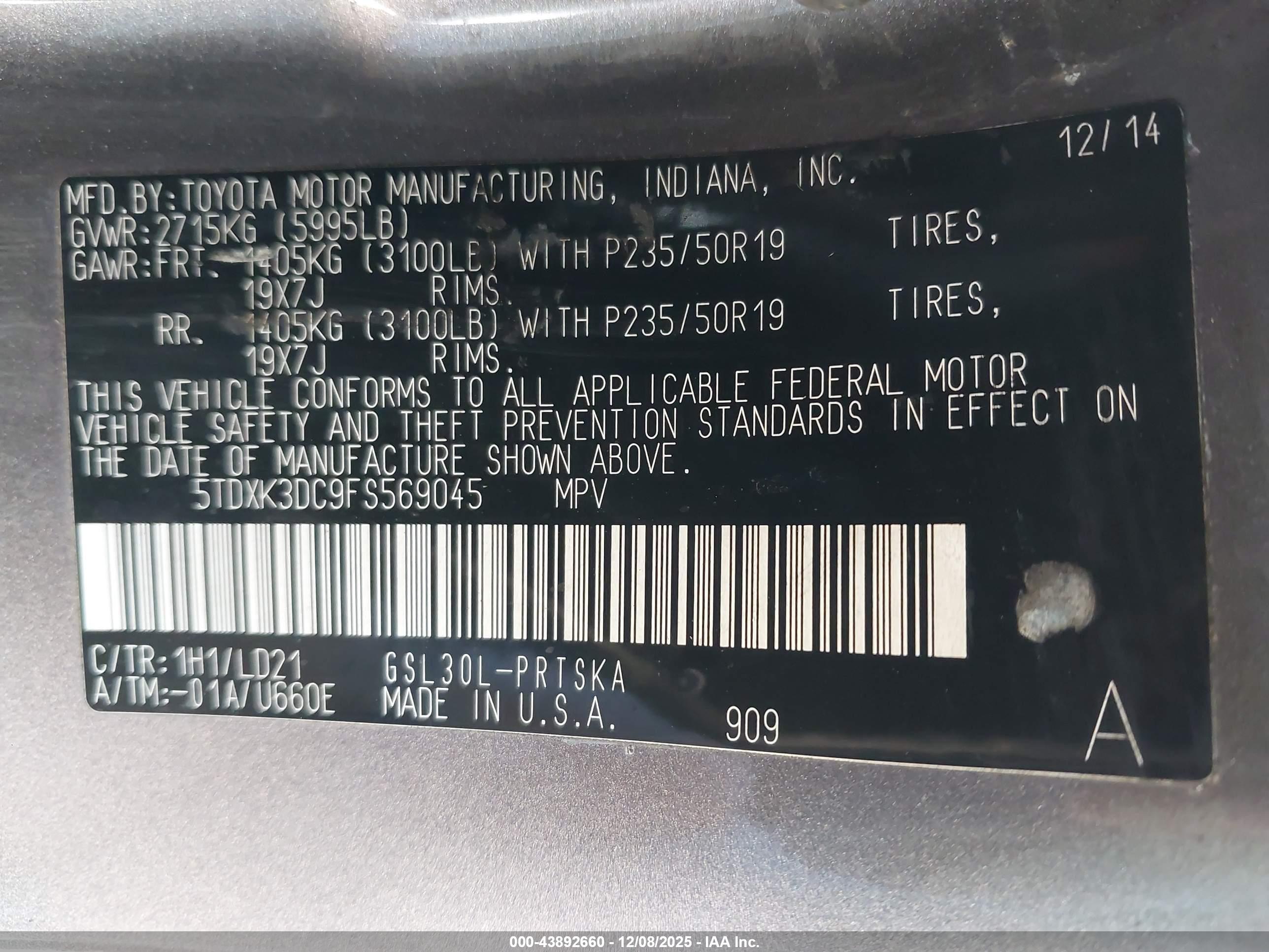 TOYOTA SIENNA image 9
