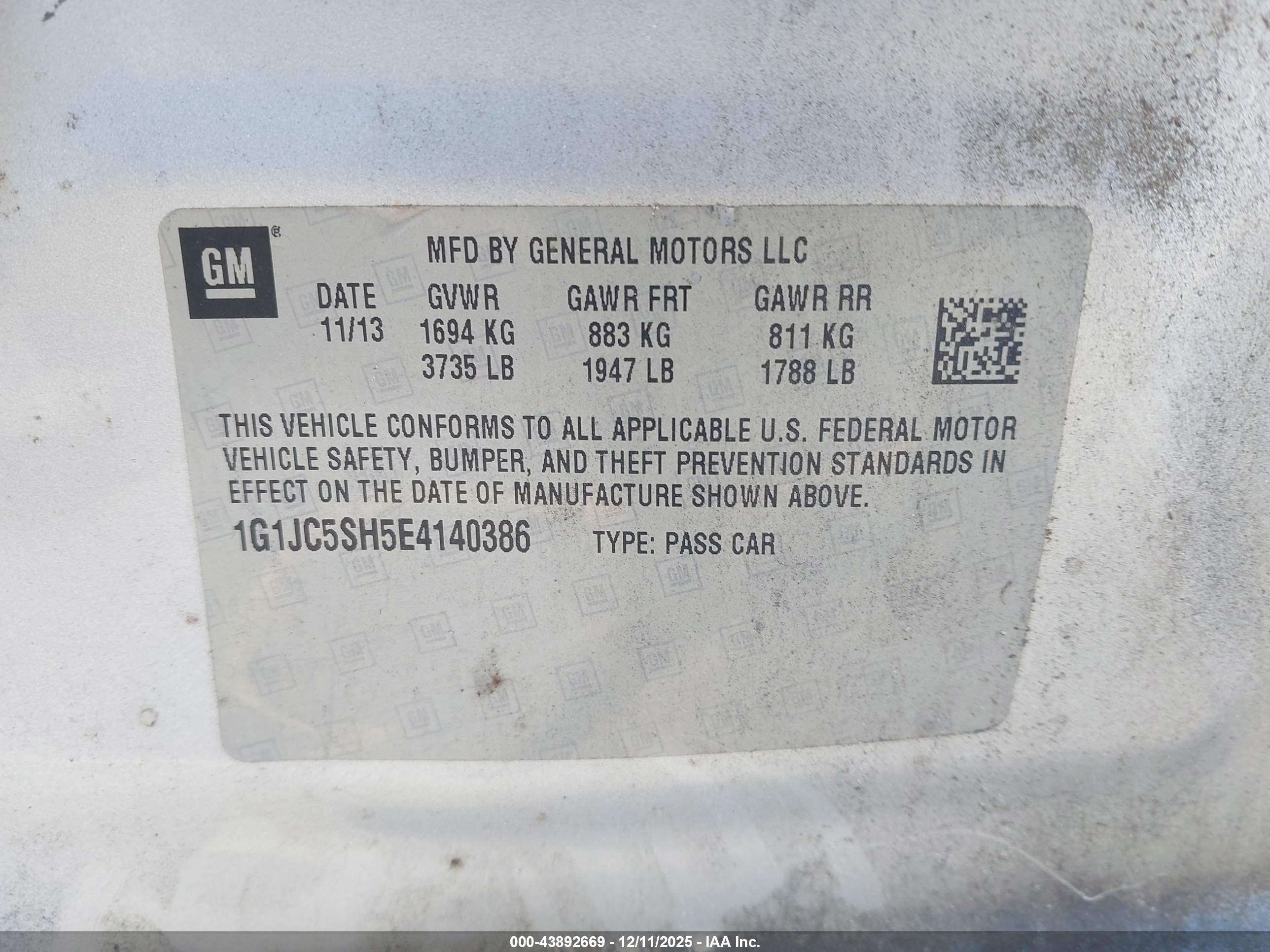 CHEVROLET SONIC image 9