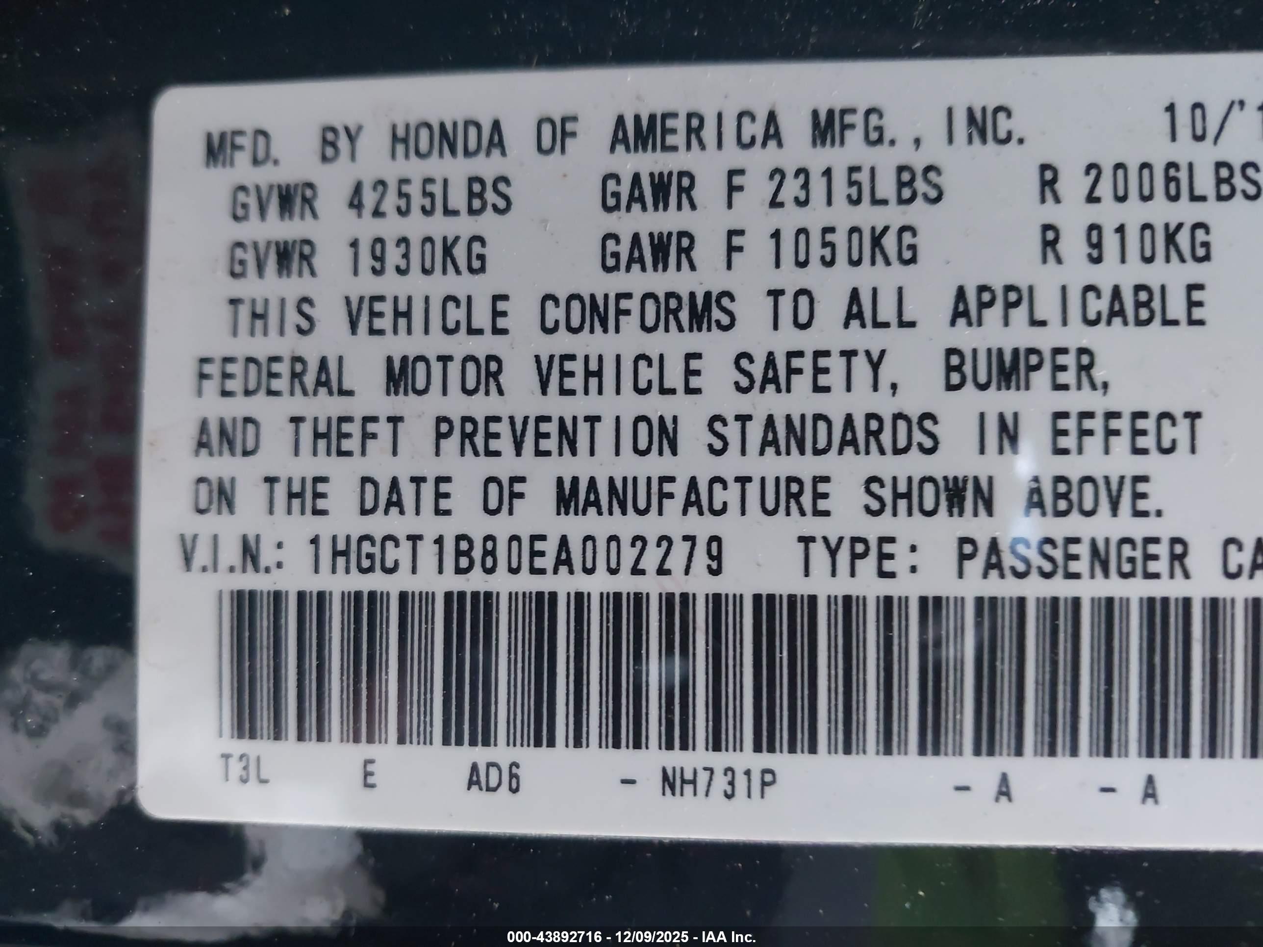 HONDA ACCORD image 9