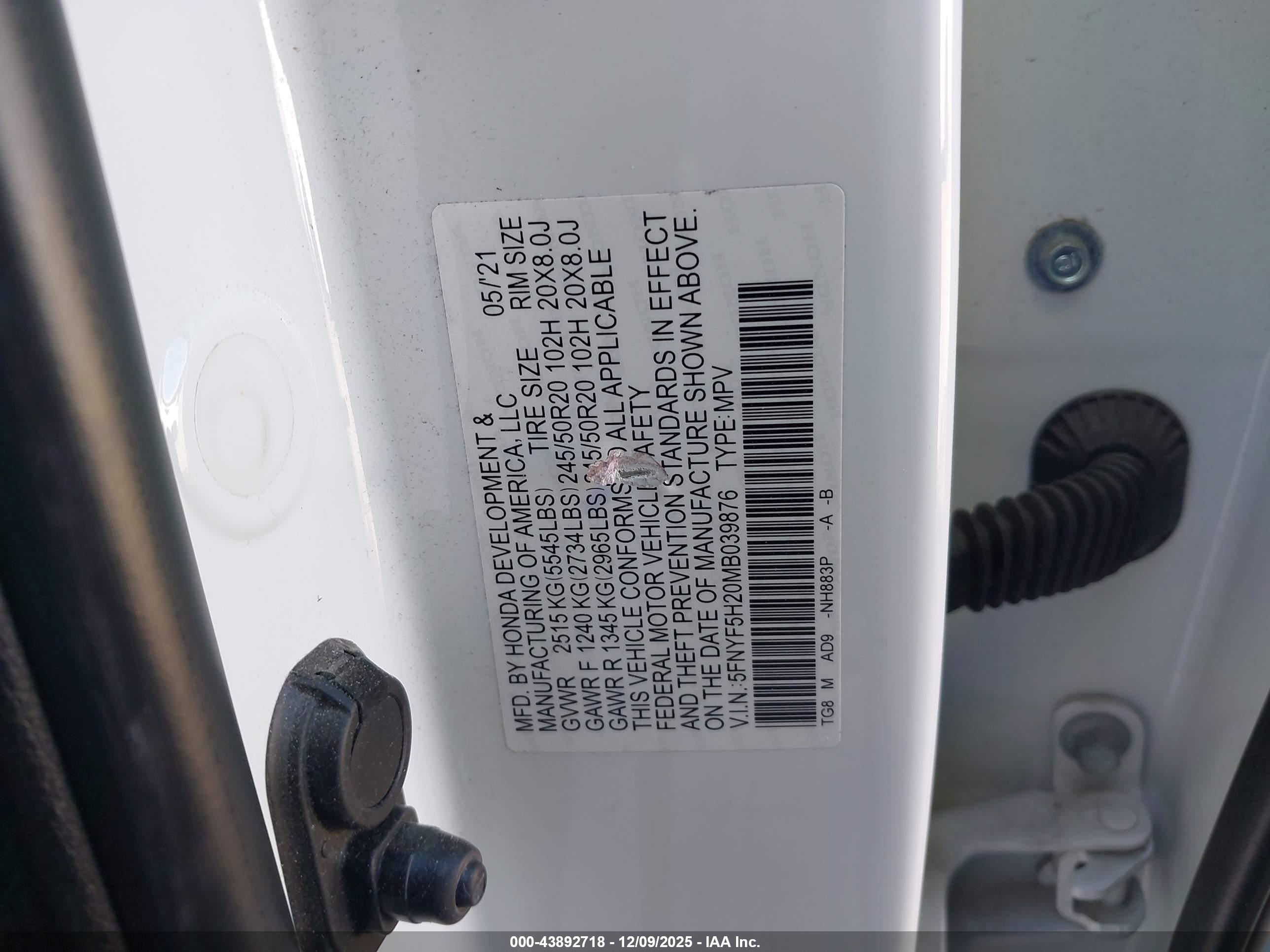 HONDA PILOT image 9