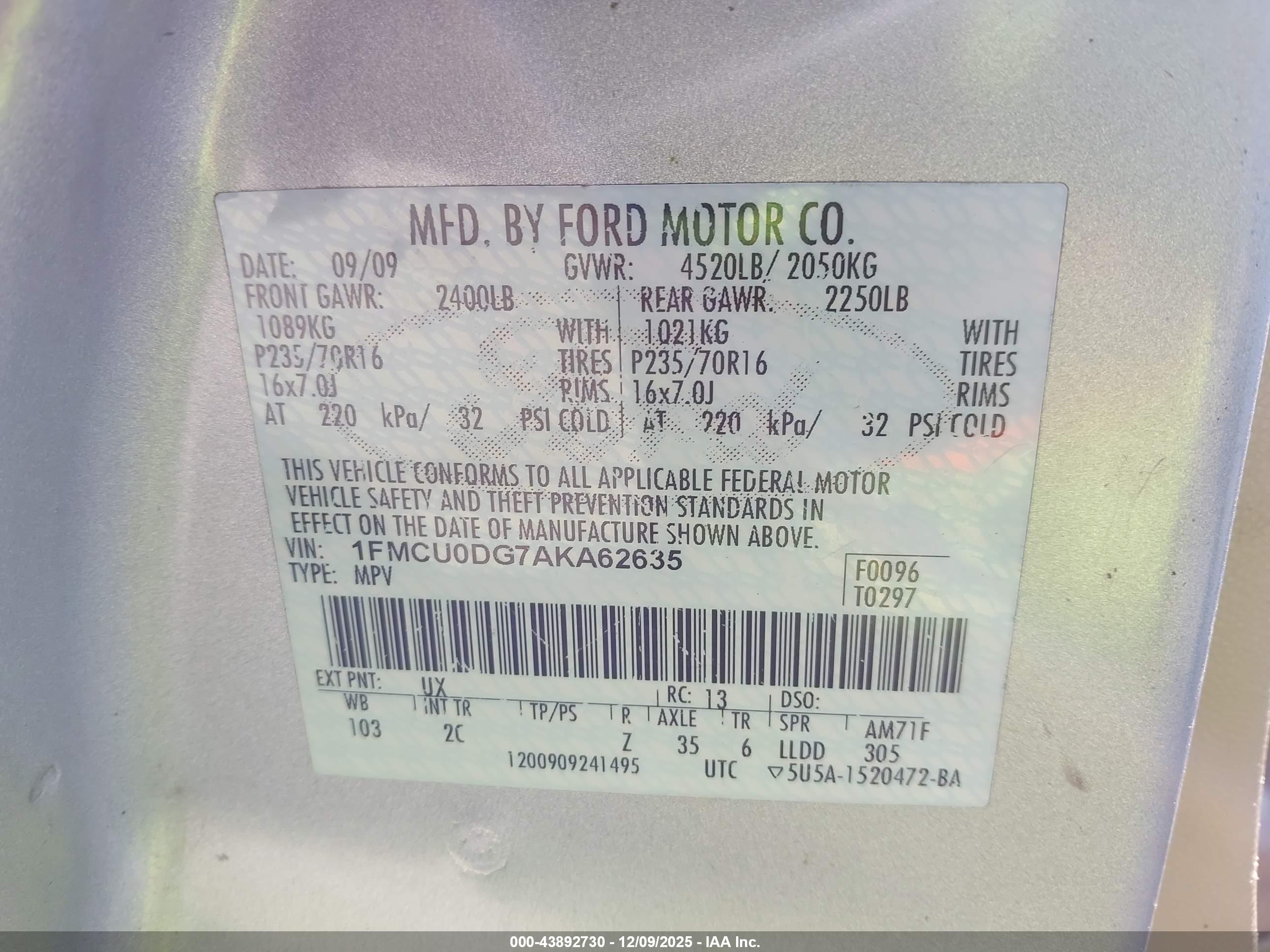 FORD ESCAPE image 9