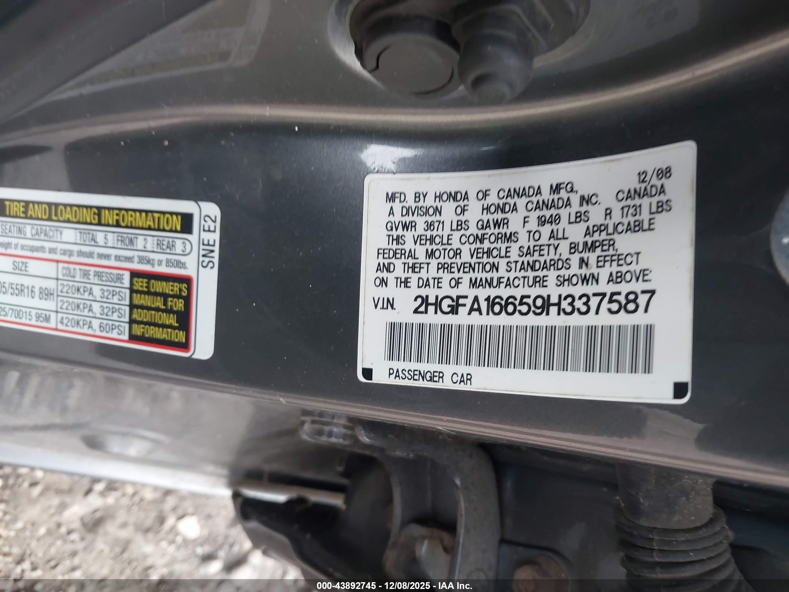 HONDA CIVIC image 9
