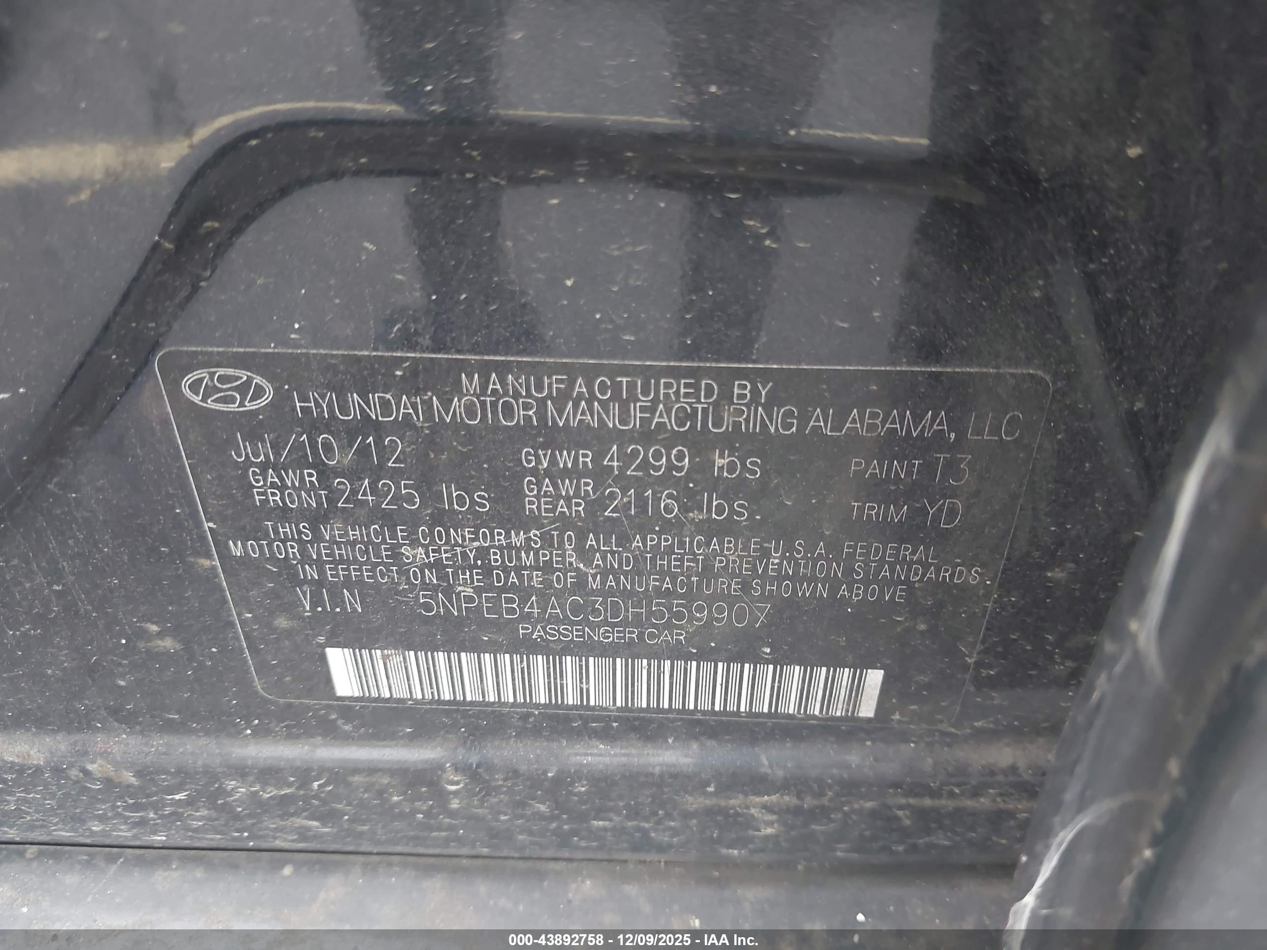 HYUNDAI SONATA image 9