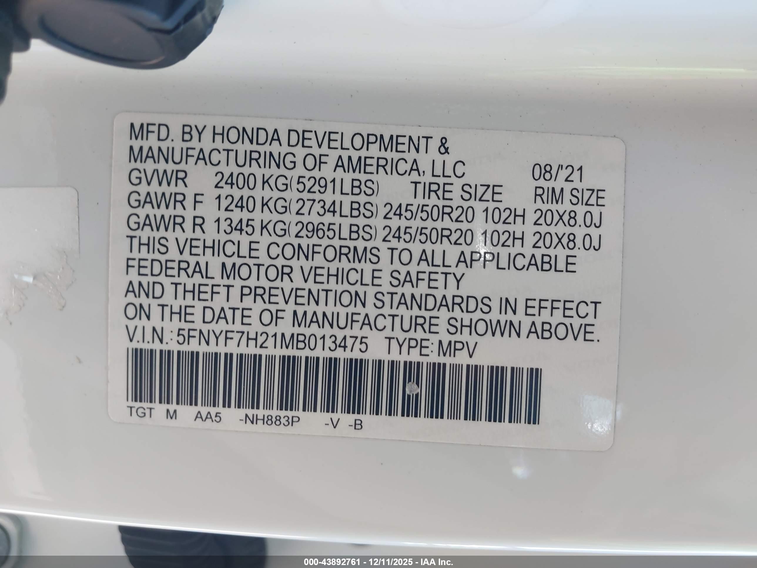 HONDA PASSPORT image 9