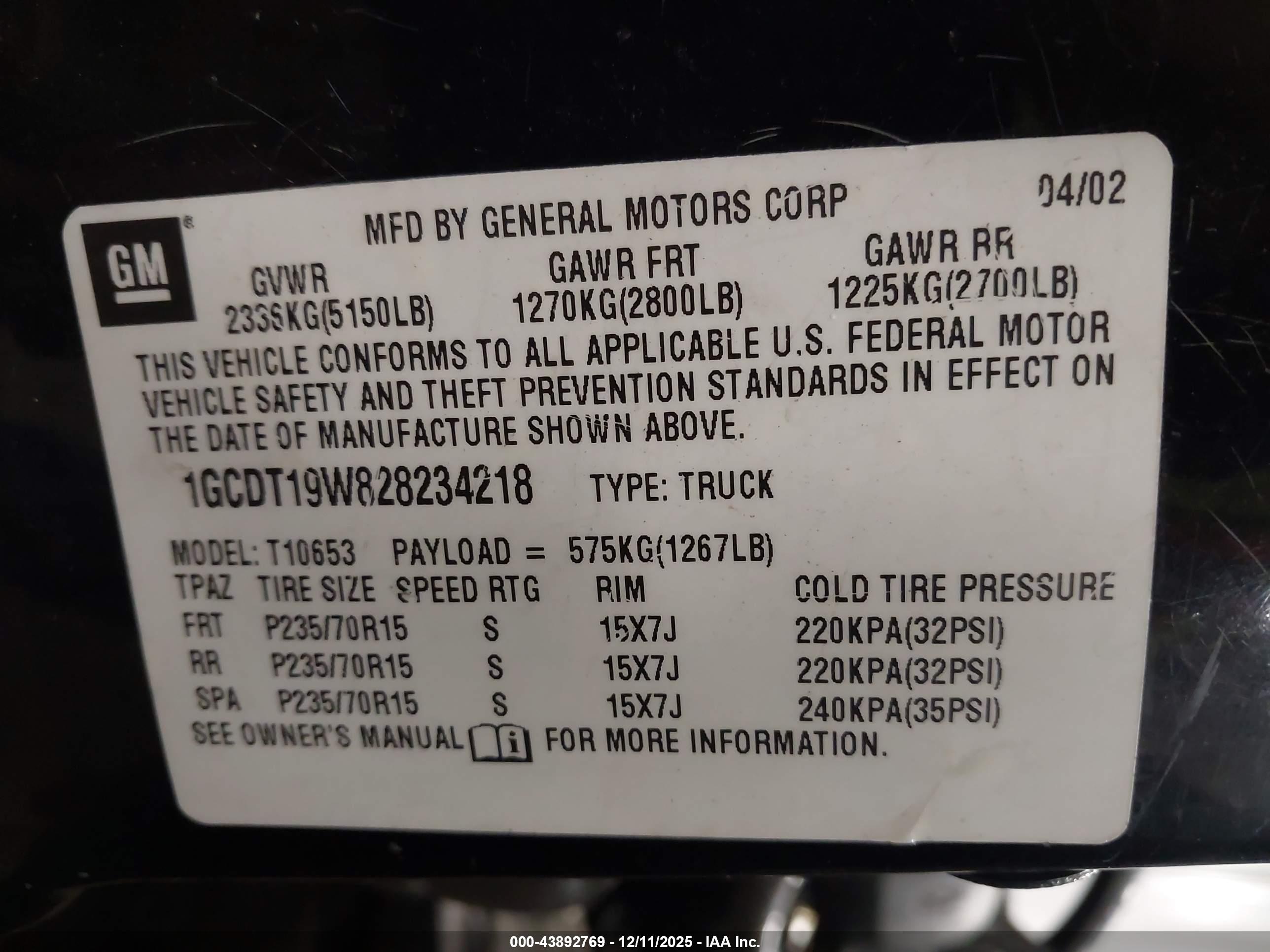 CHEVROLET S-10 image 9