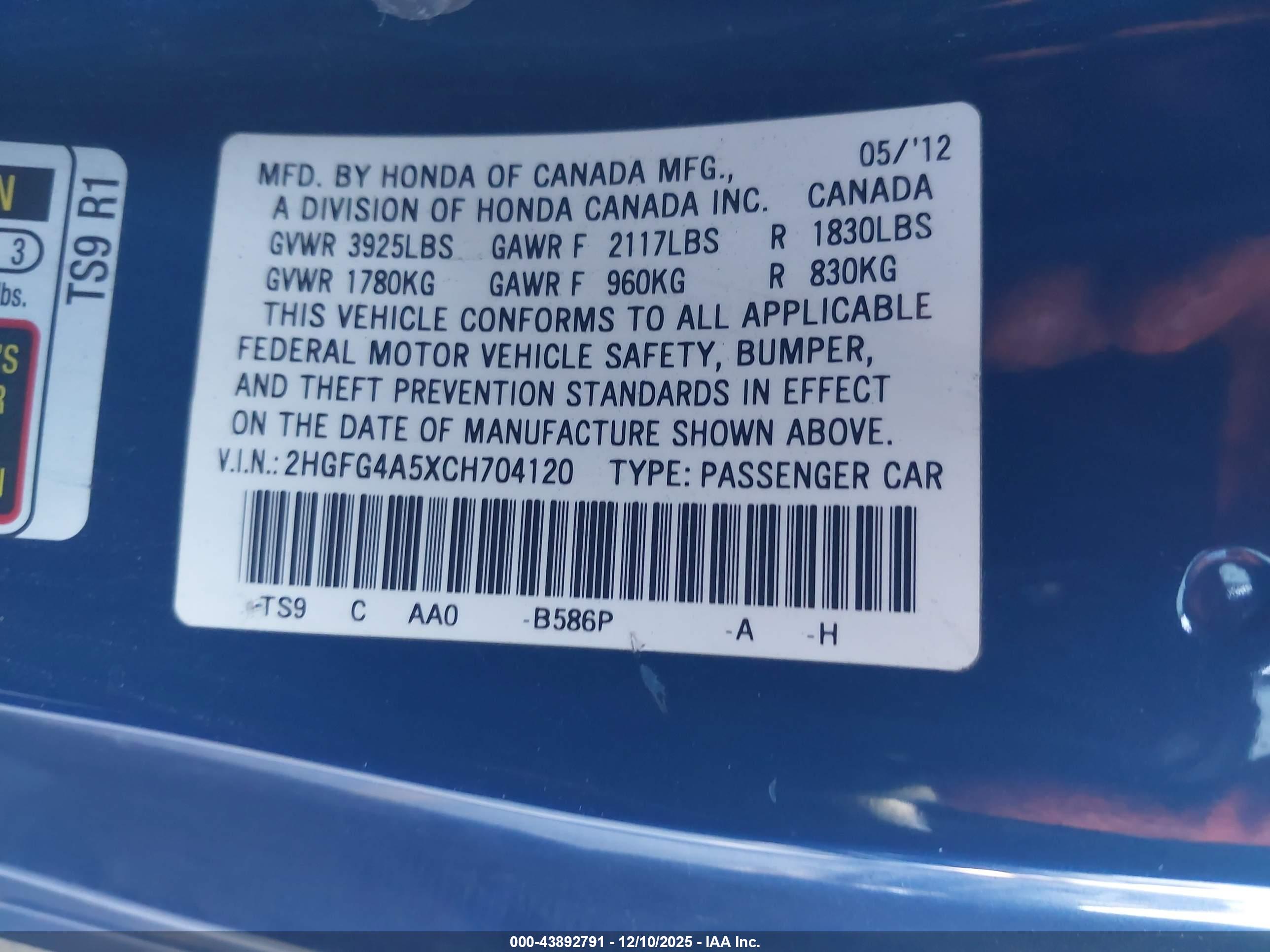 HONDA CIVIC image 9