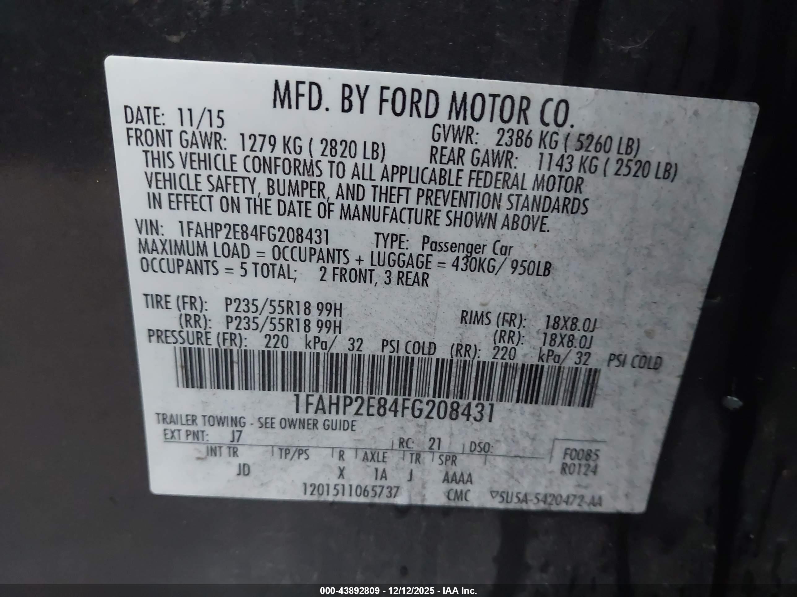 FORD TAURUS image 9