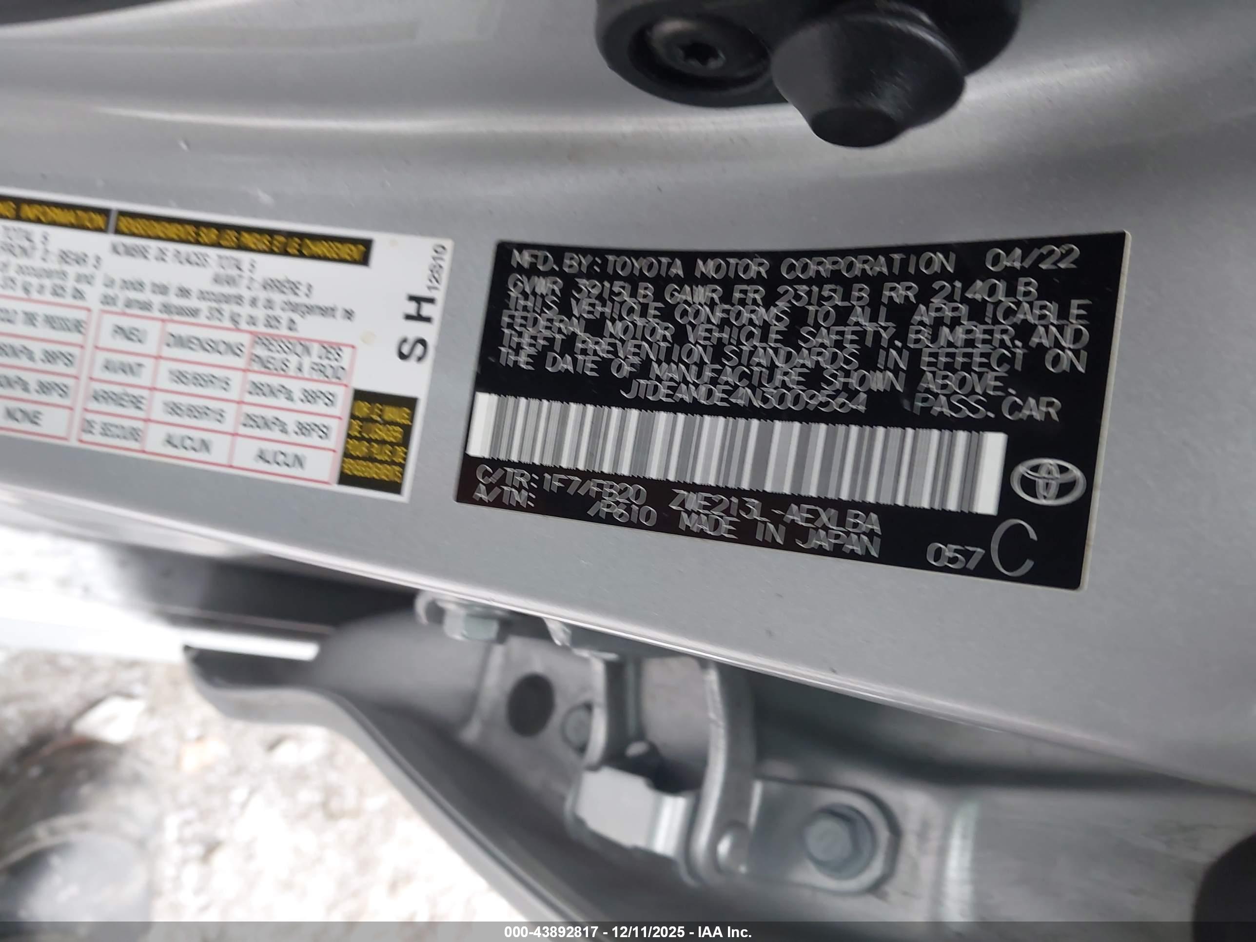 TOYOTA COROLLA image 9
