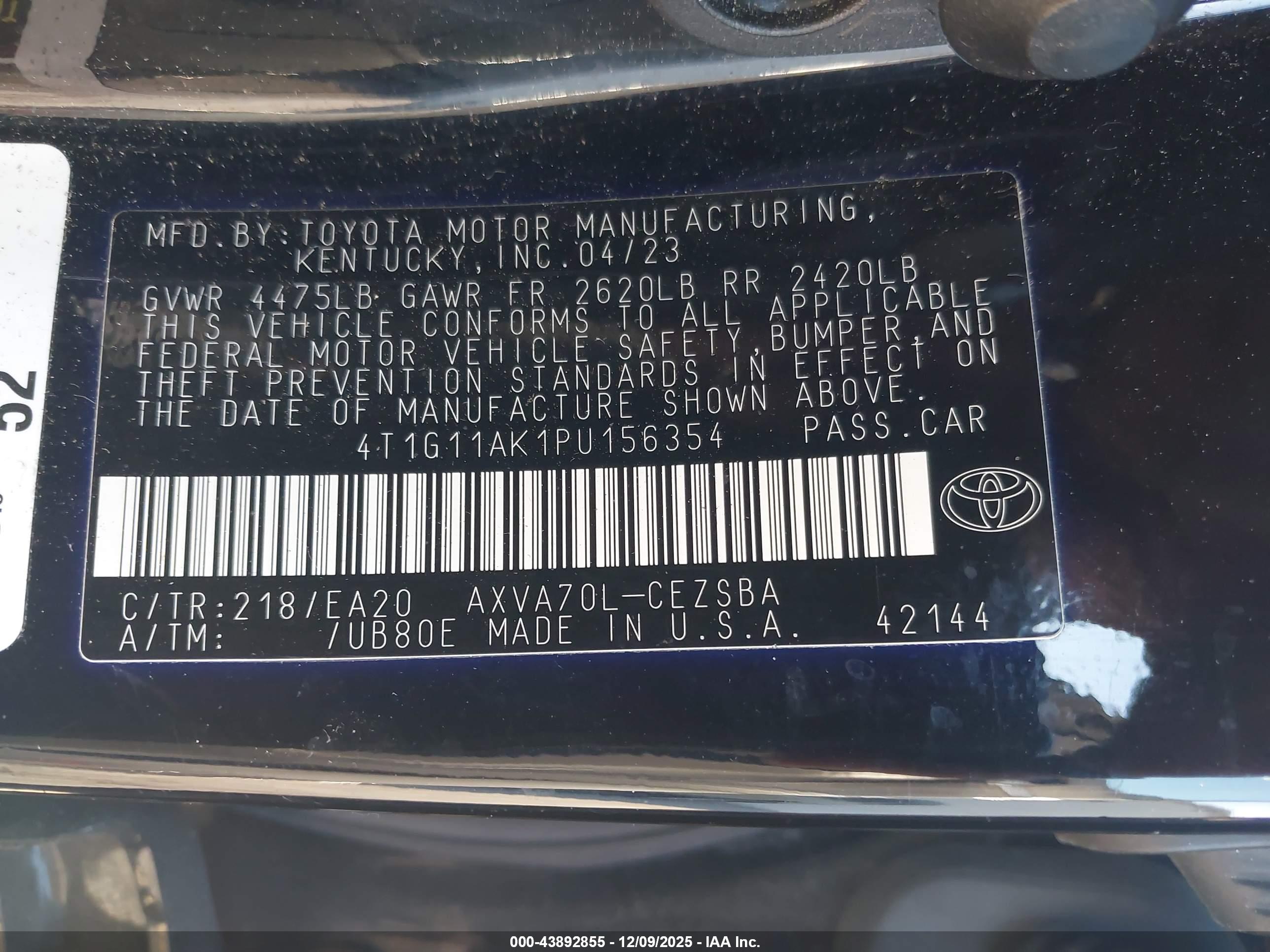TOYOTA CAMRY image 9