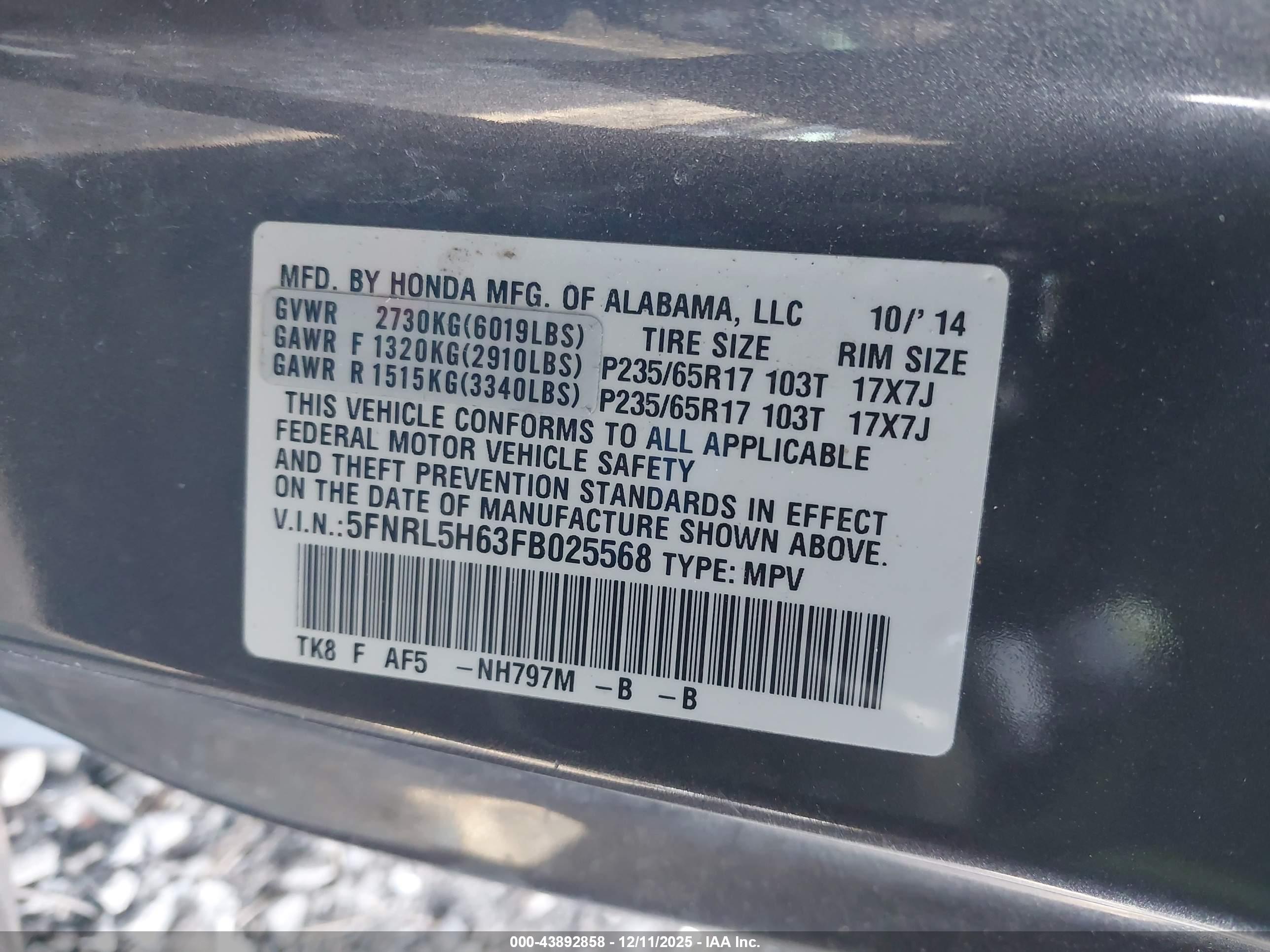 HONDA ODYSSEY image 9