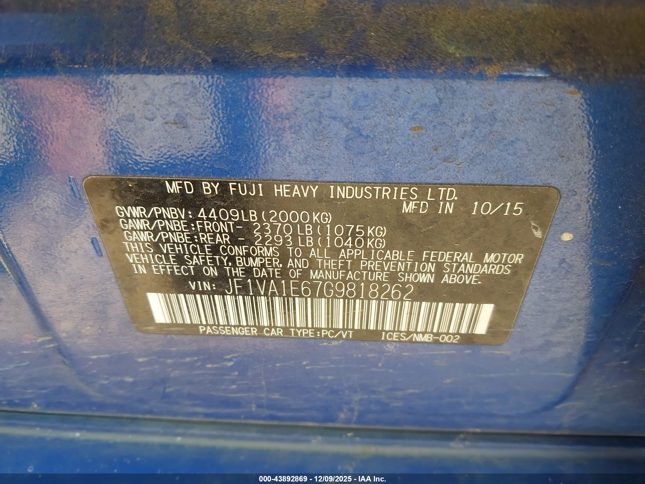SUBARU WRX image 9