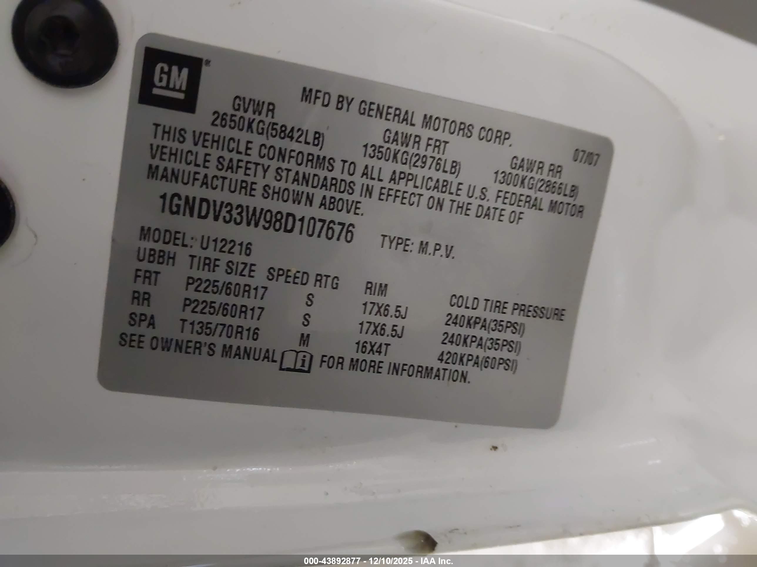 CHEVROLET UPLANDER image 9