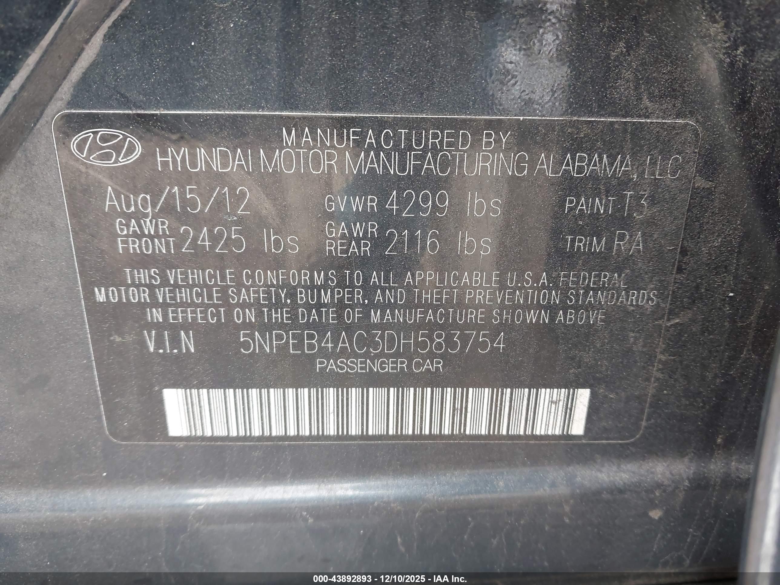 HYUNDAI SONATA image 9
