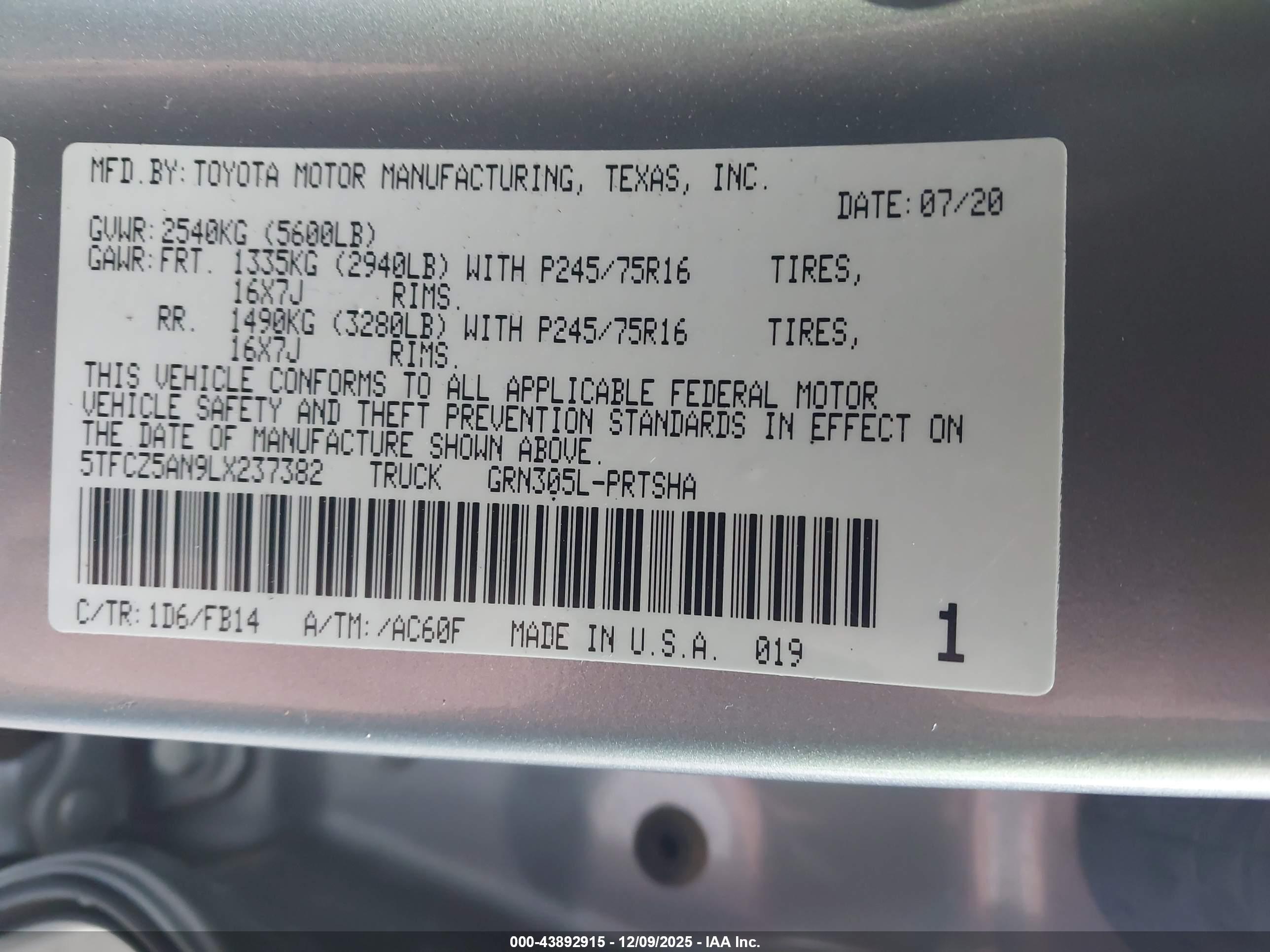 TOYOTA TACOMA image 9