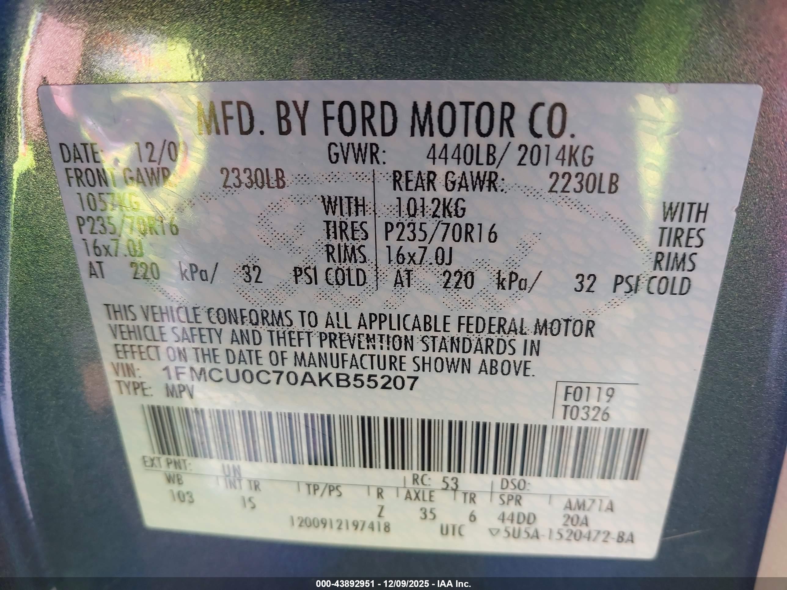 FORD ESCAPE image 9
