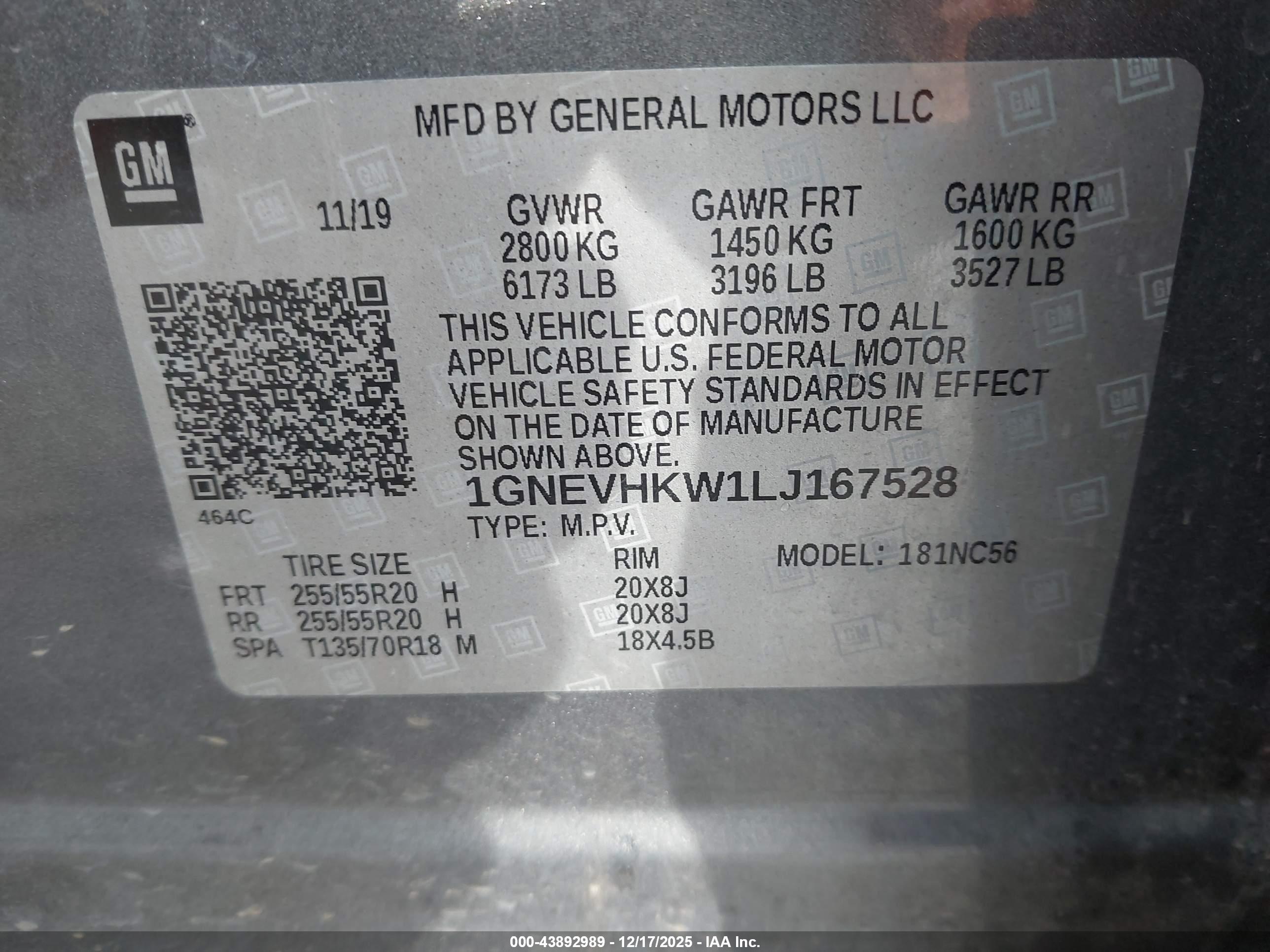 CHEVROLET TRAVERSE image 9