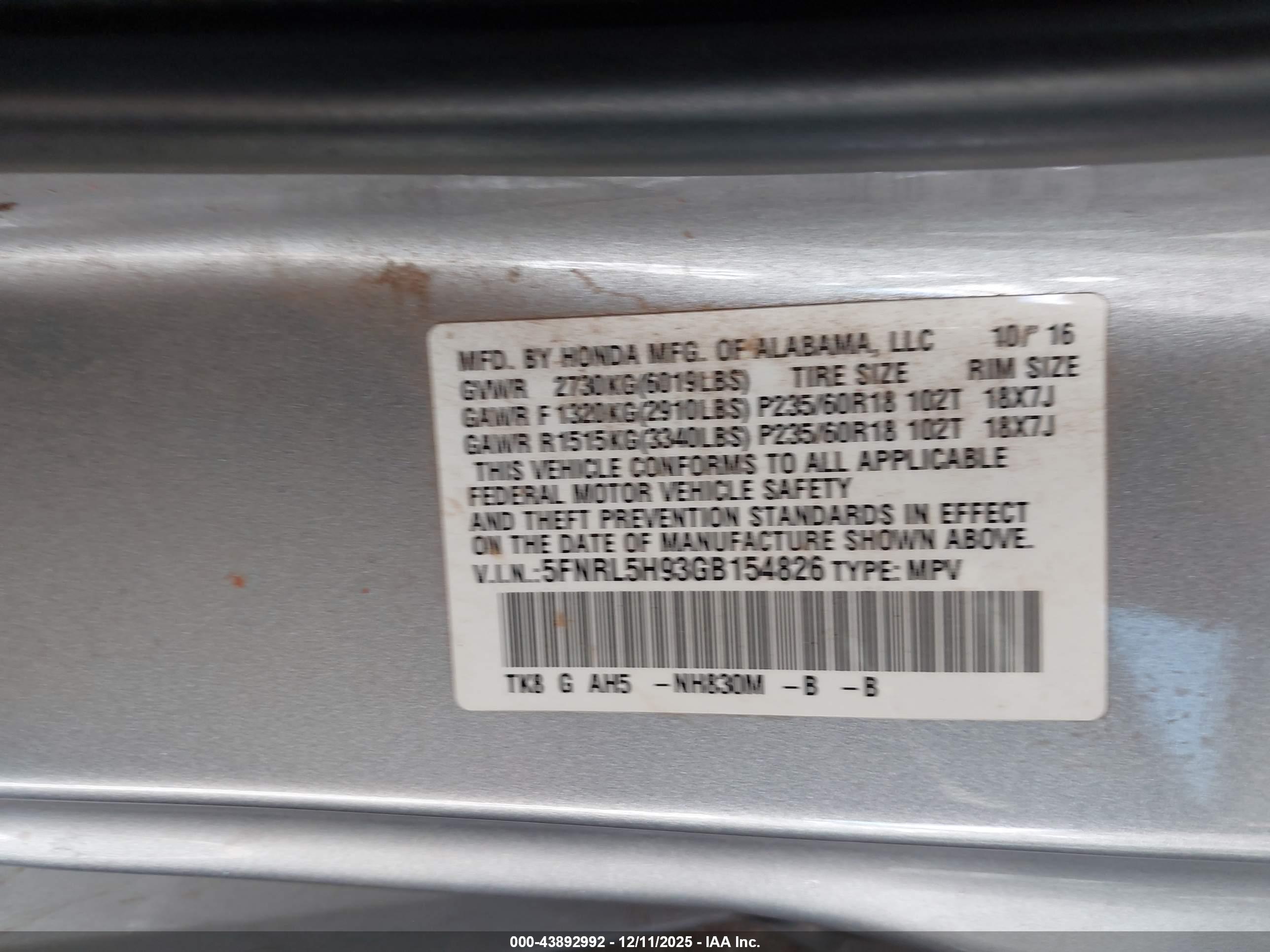 HONDA ODYSSEY image 9