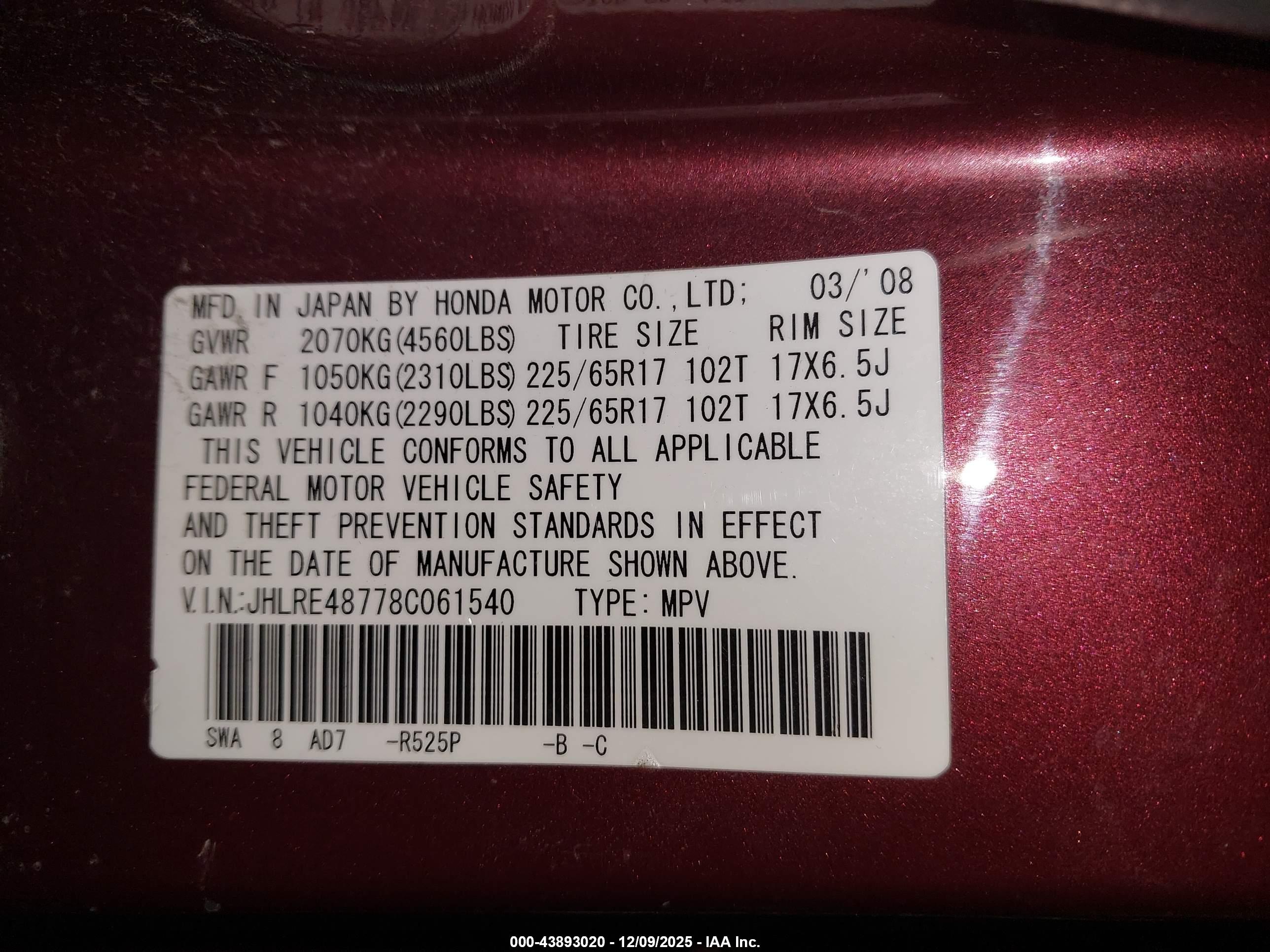 HONDA CR-V image 9