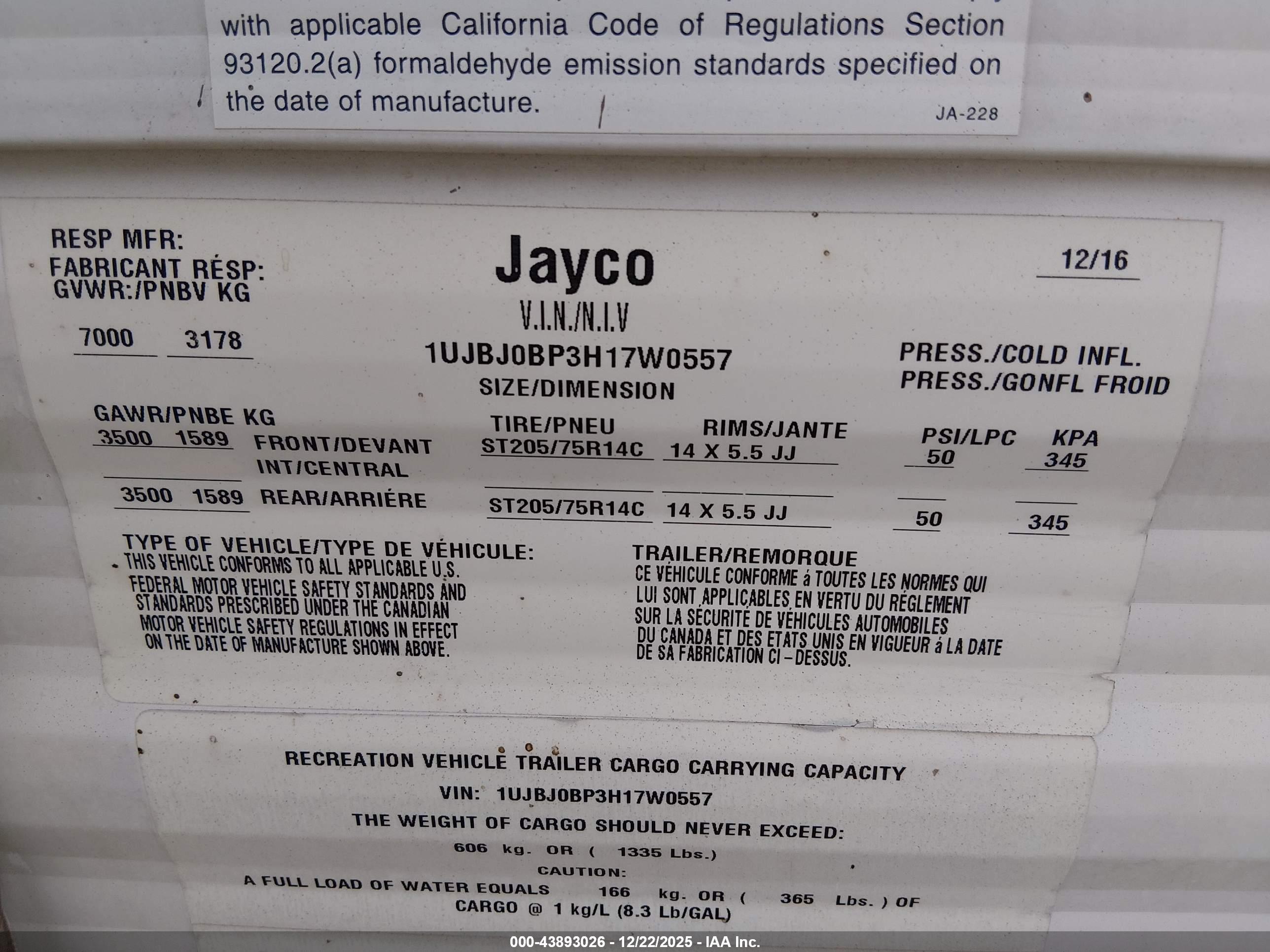 JAYCO 267BHSW image 9
