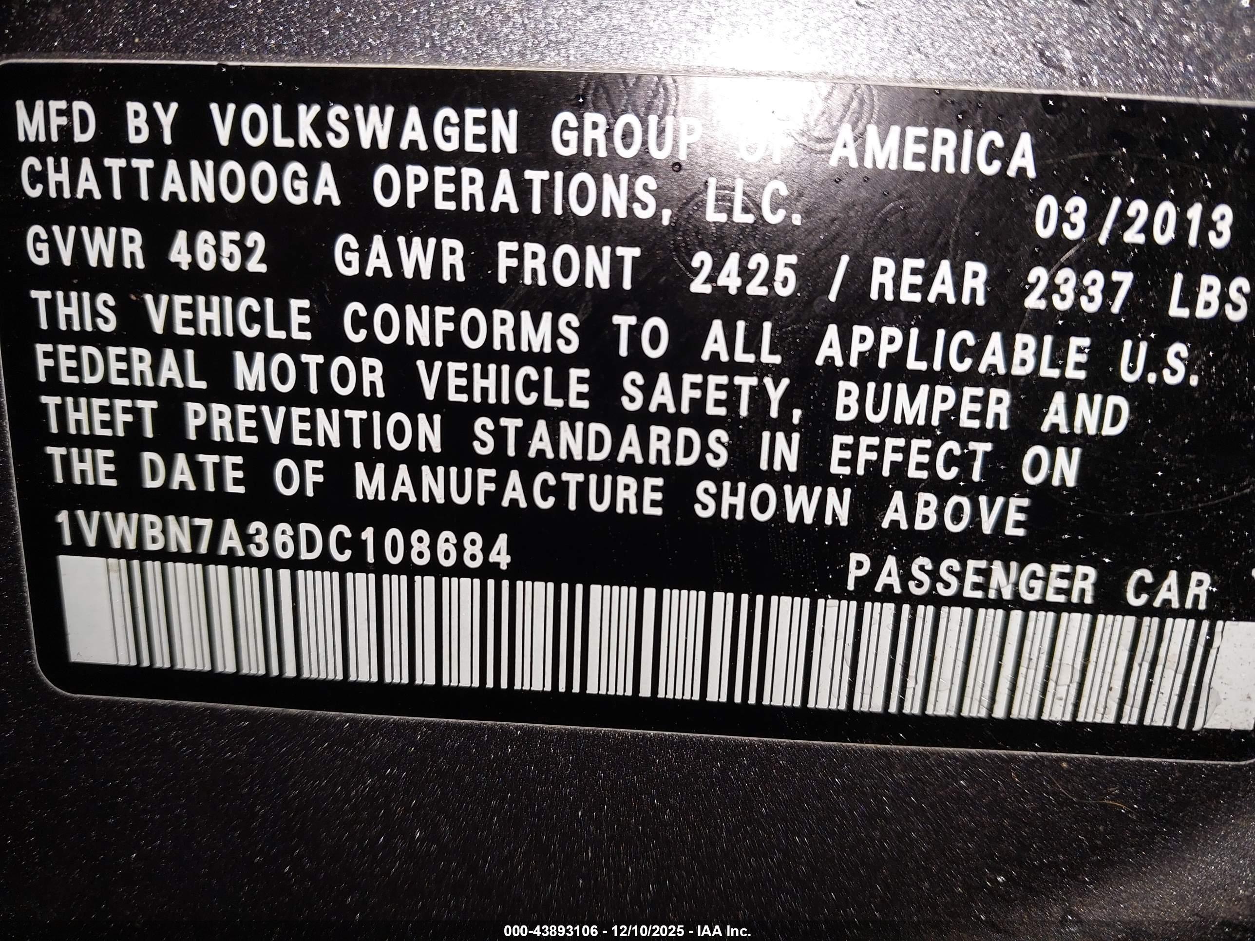 VOLKSWAGEN PASSAT image 9