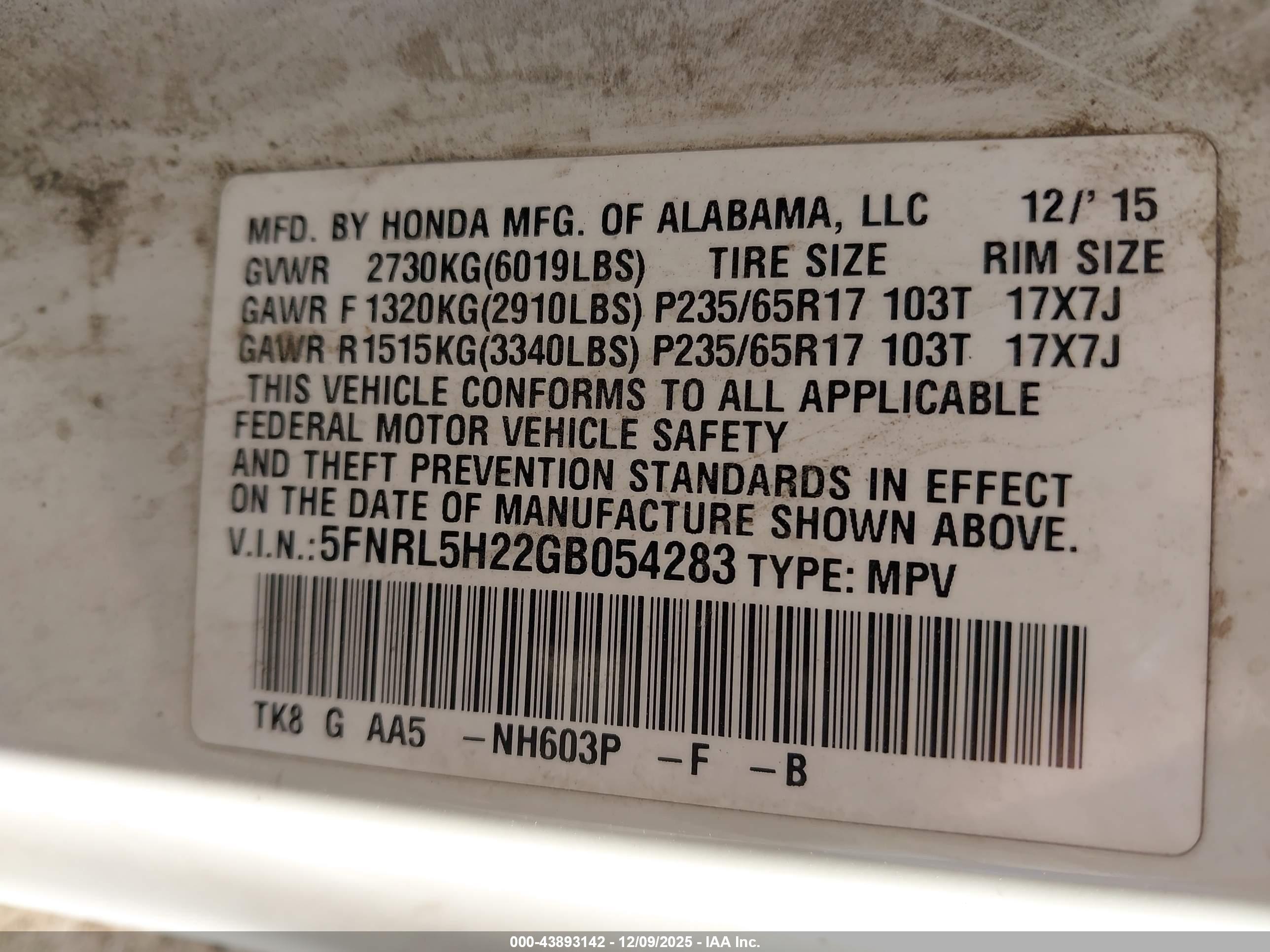 HONDA ODYSSEY image 9