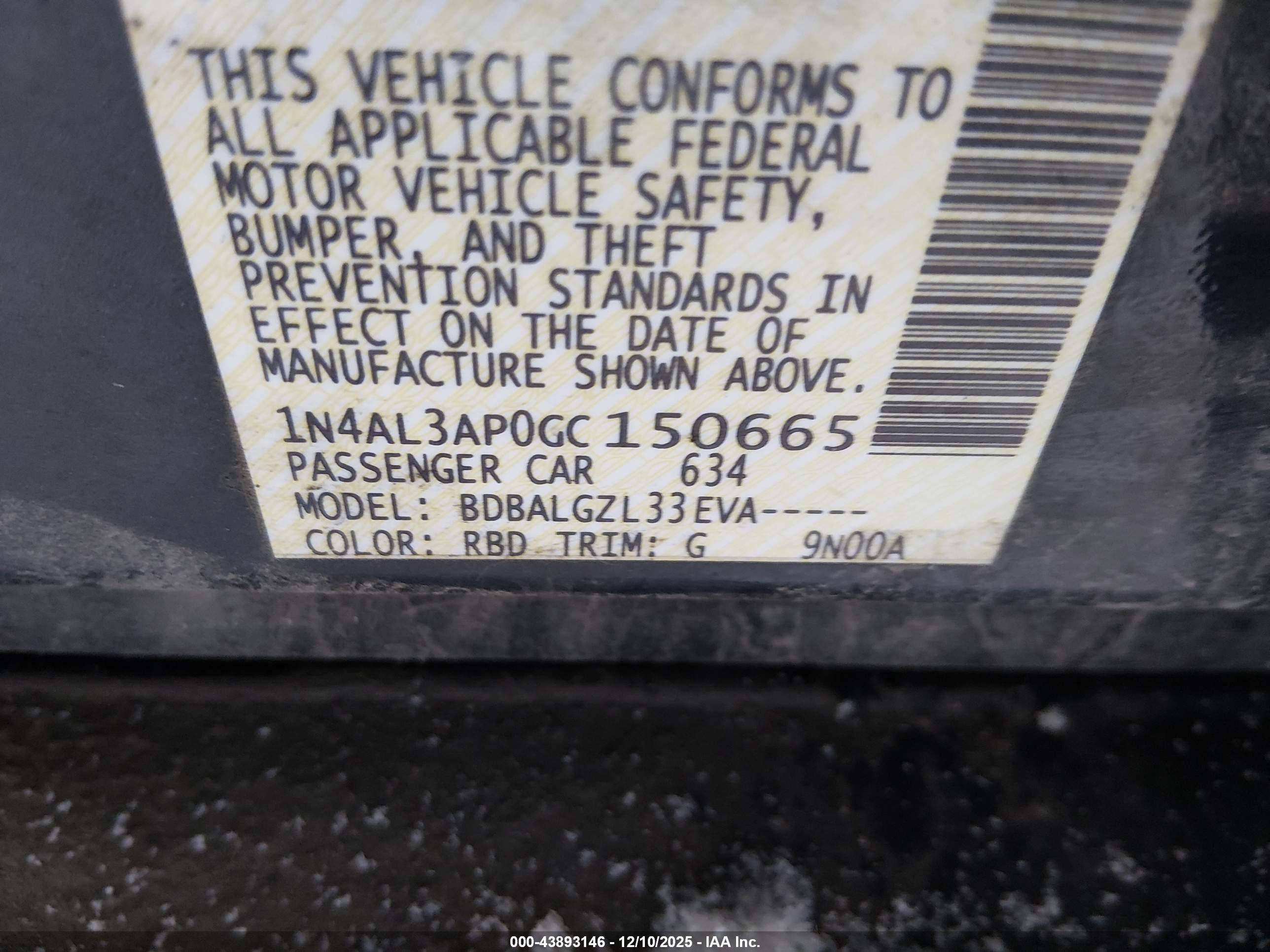 NISSAN ALTIMA image 9